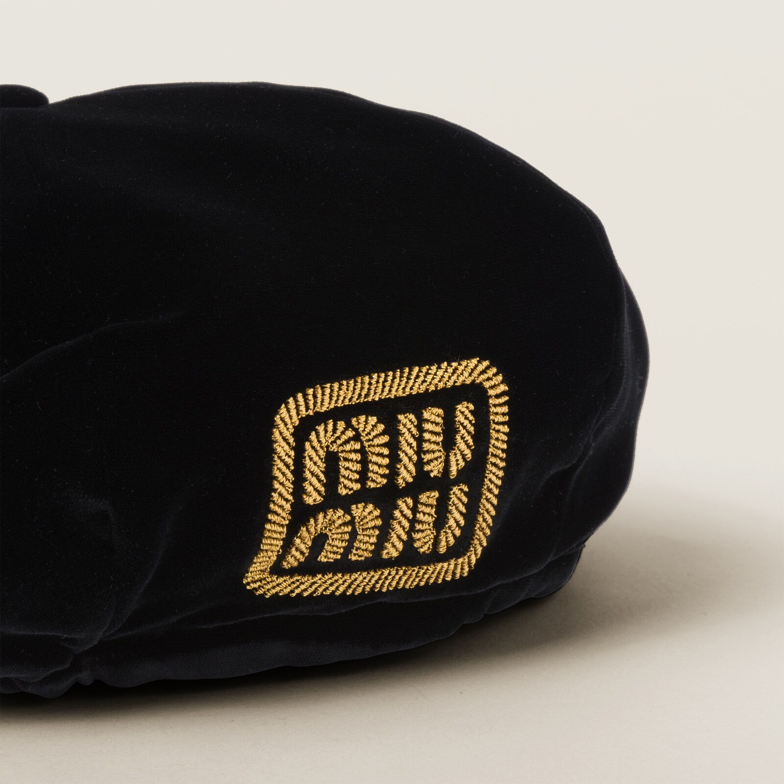 MIUMIU VELVET BASEBALL CAP STYLE 58 main image 1