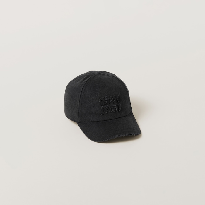 Miu Miu Men's' Denim Baseball Cap in Navy | LN-CC®