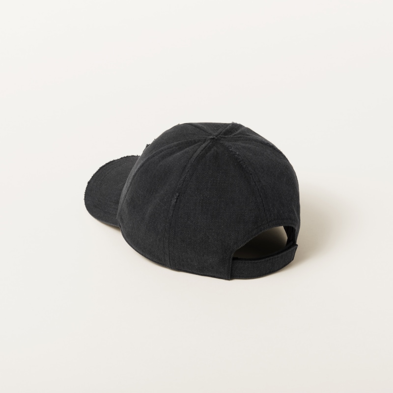 Denim baseball cap
