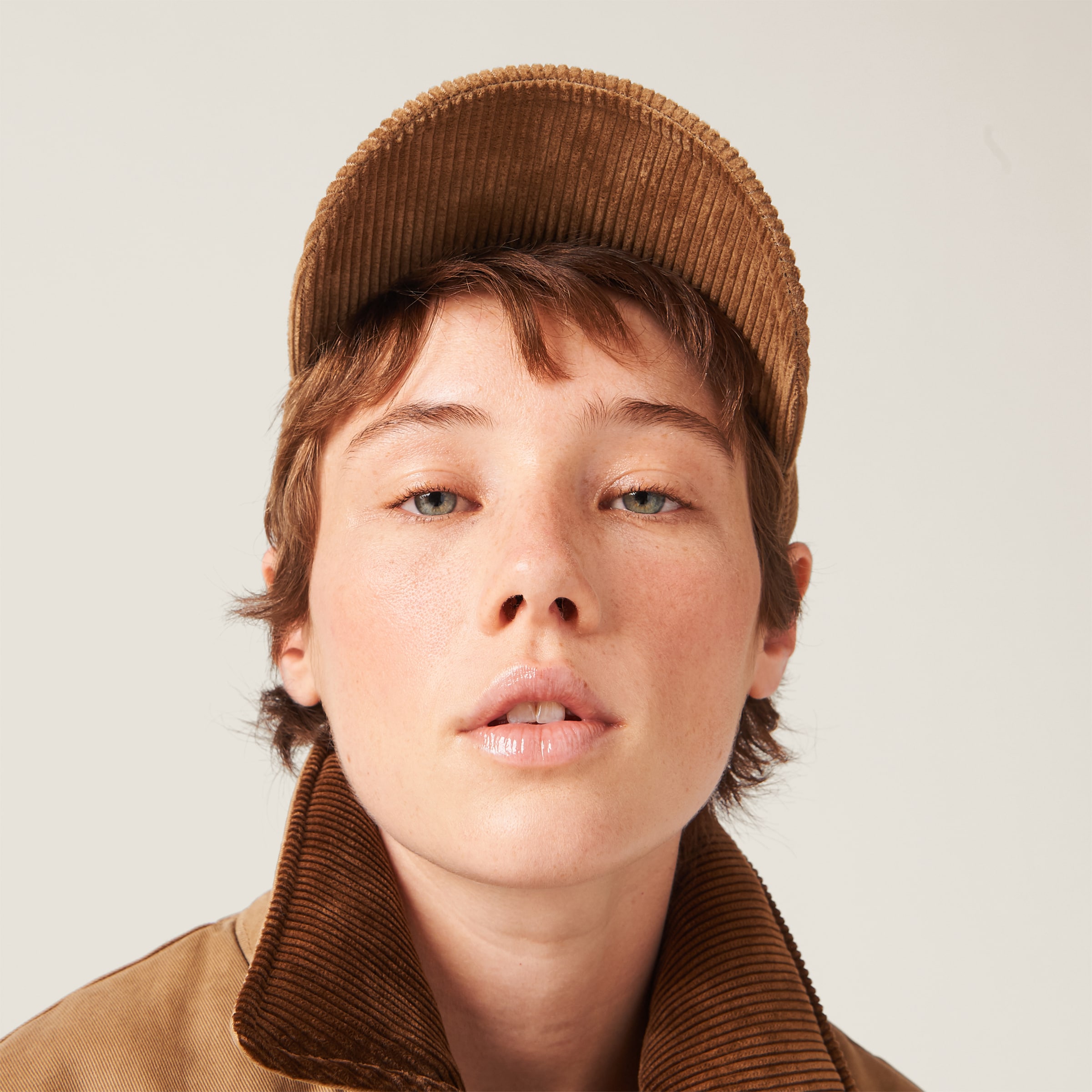 Miu Miu Velvet Baseball Cap In Cinnamon