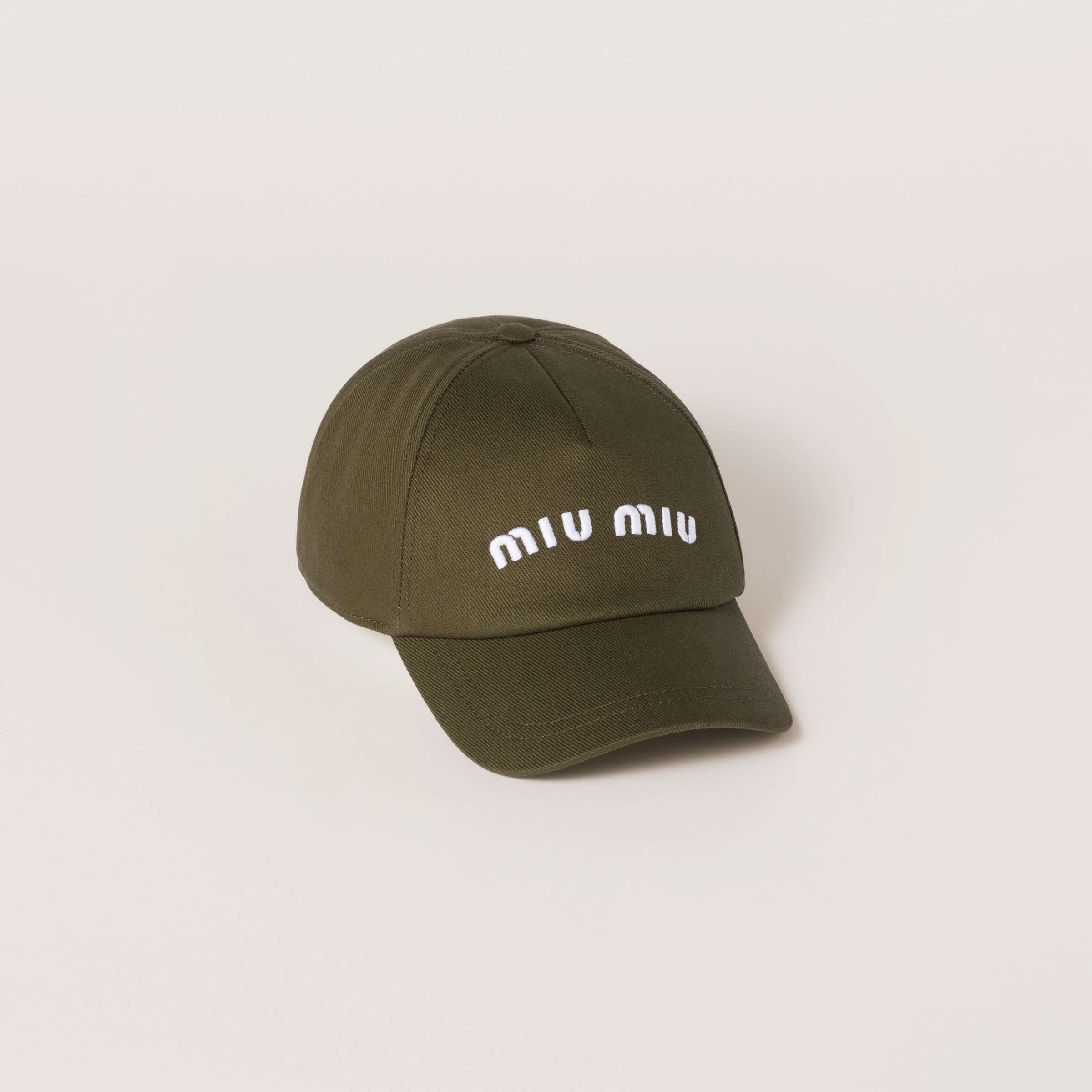 Black Drill Baseball Cap | Miu Miu