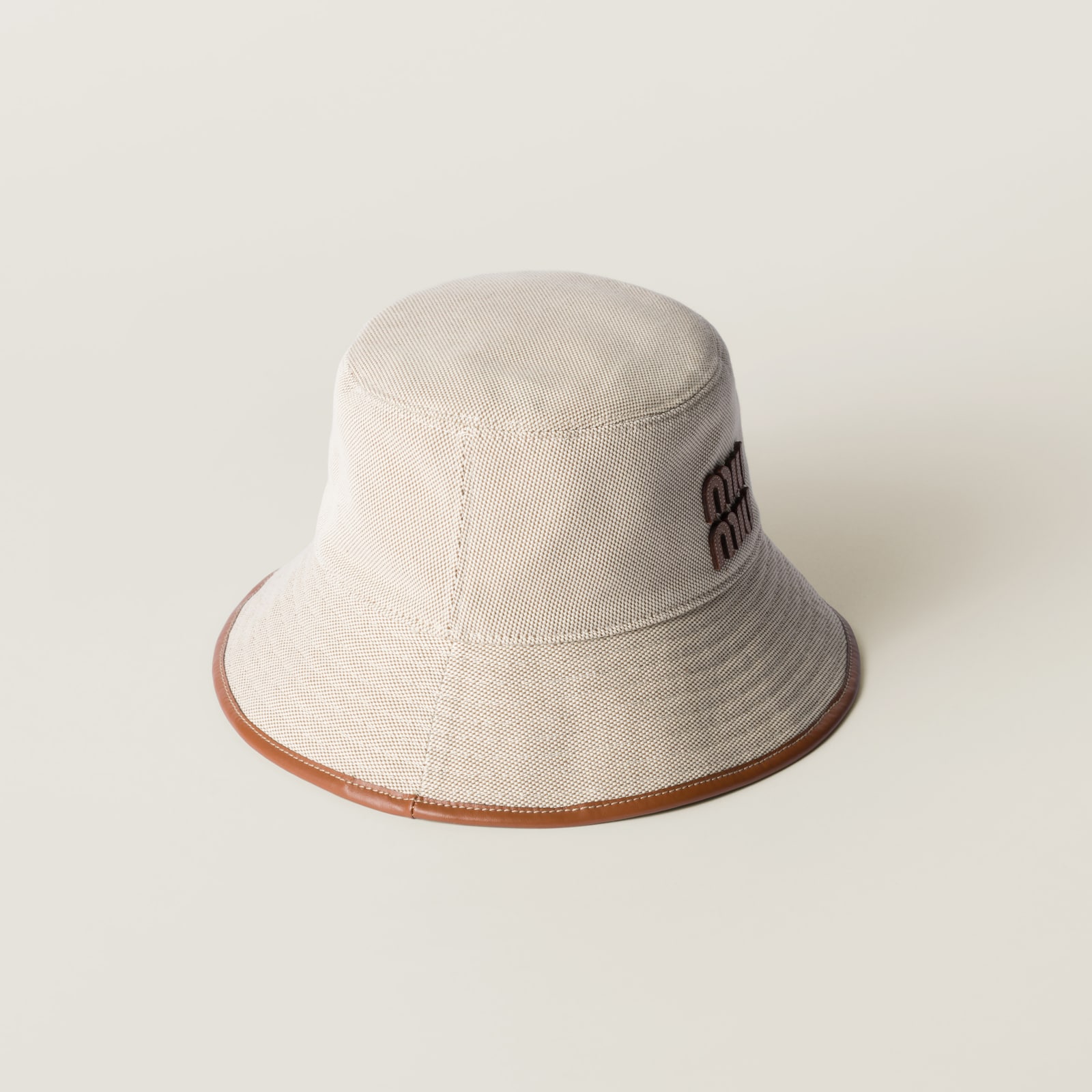 MIUMIU WIDE-BRIM BUCKET HAT WITH BOW STYLE 44