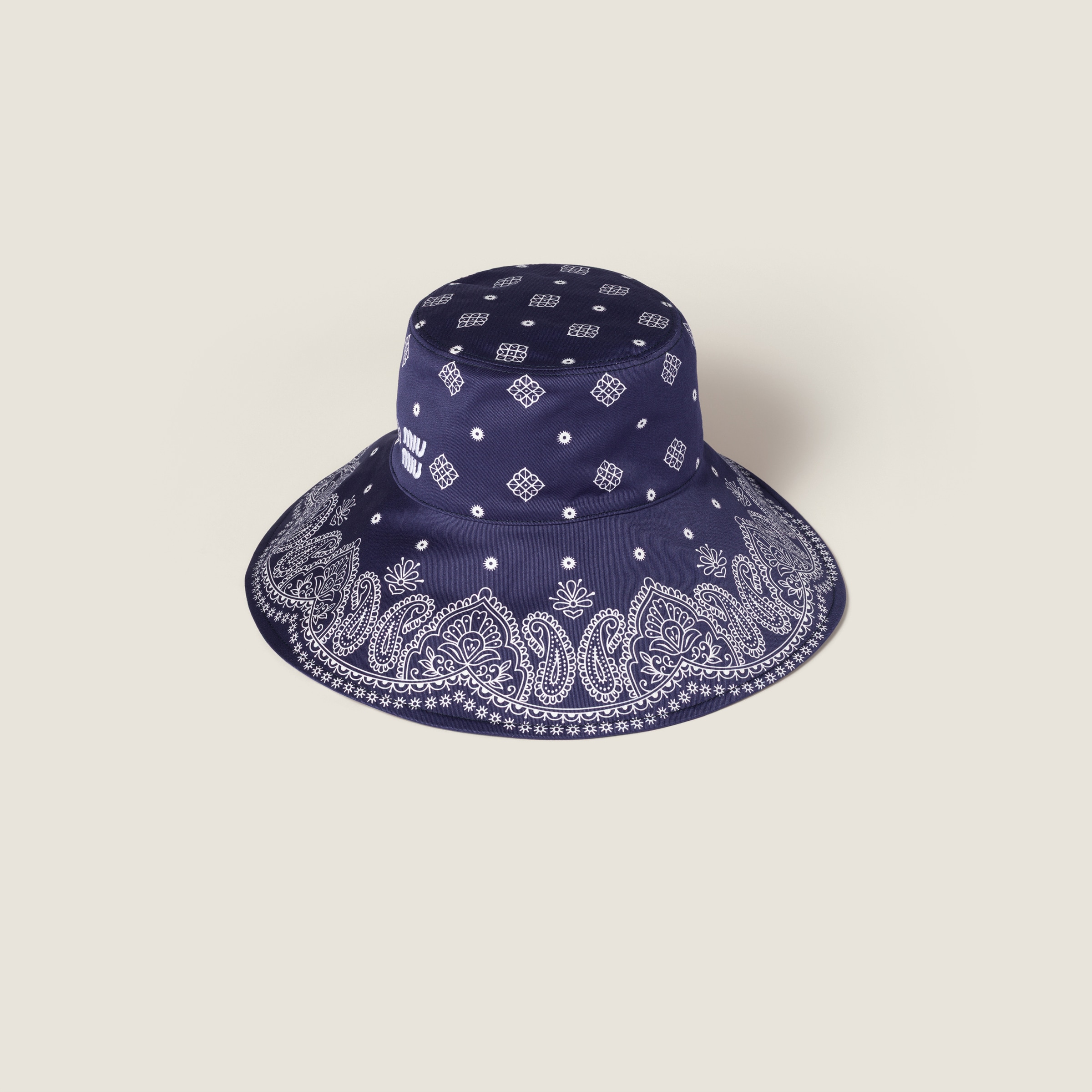 Miu Miu Printed Cotton Hat
