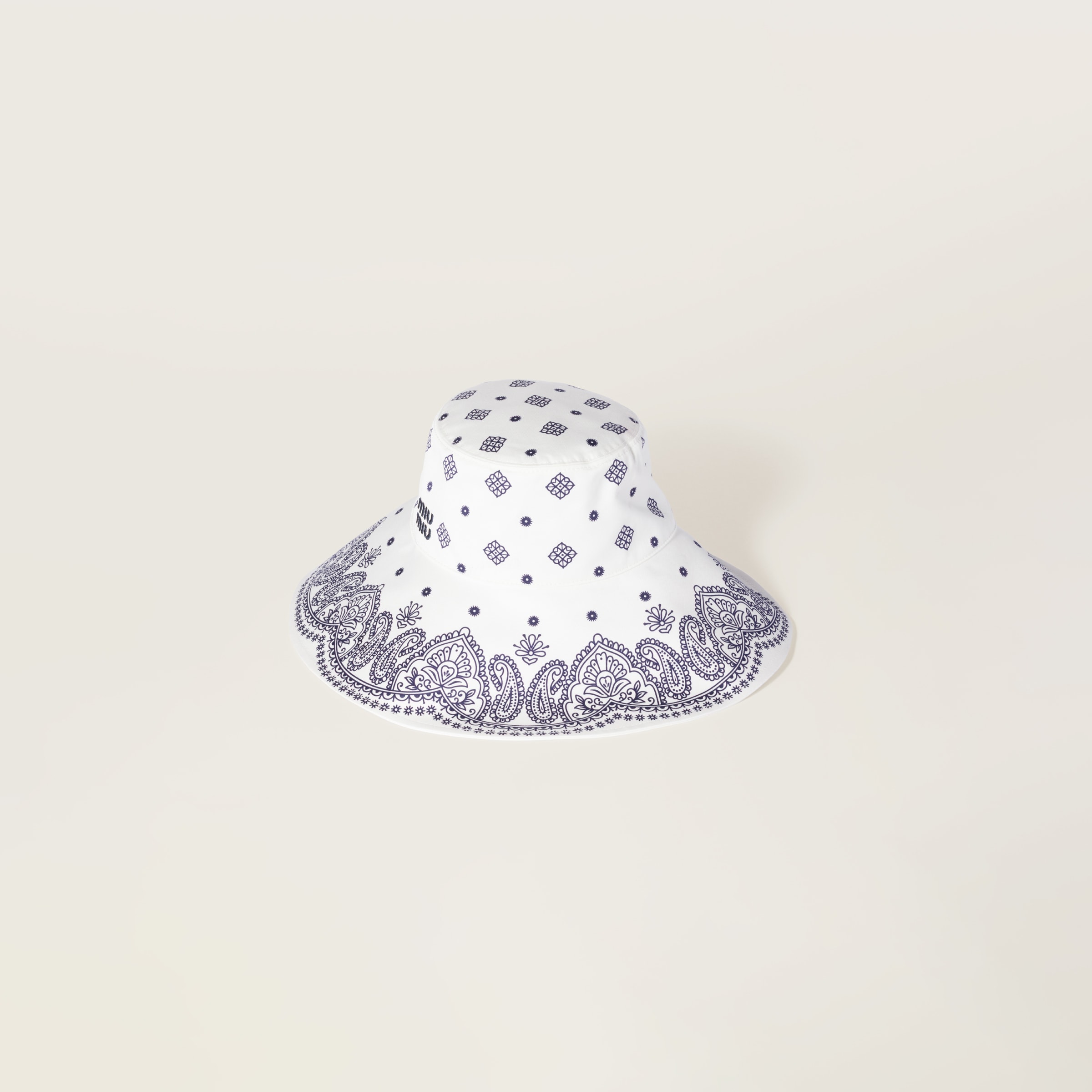 Miu Miu Printed Cotton Hat
