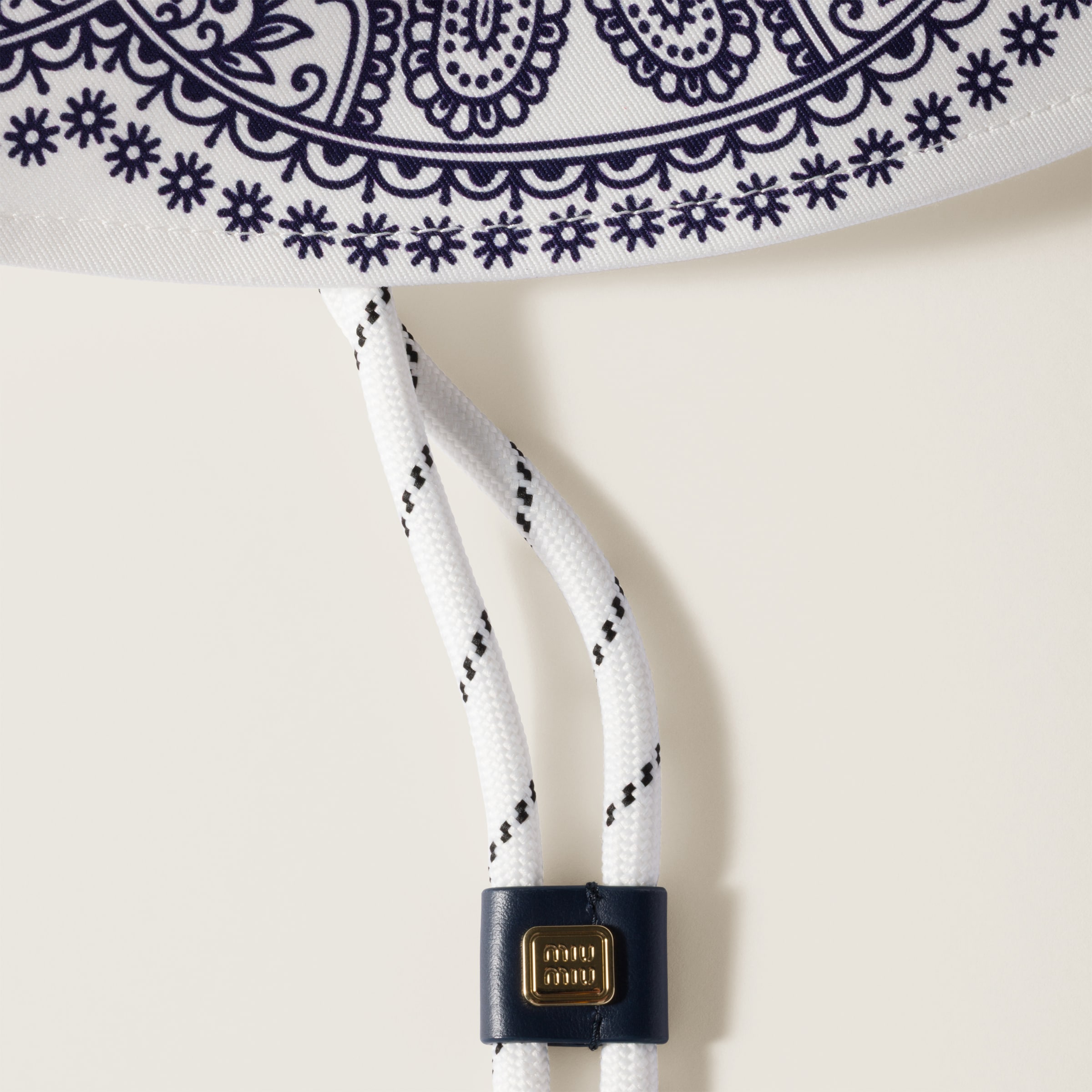 MIU MIU PRINTED COTTON HAT