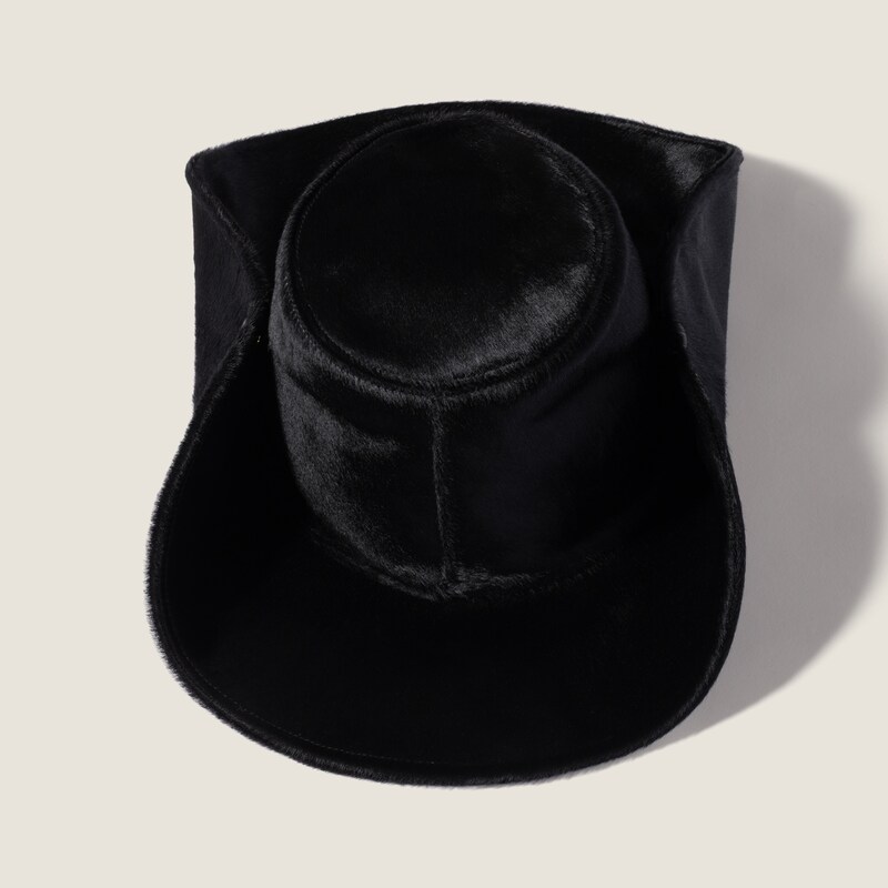 Leather cowboy hat