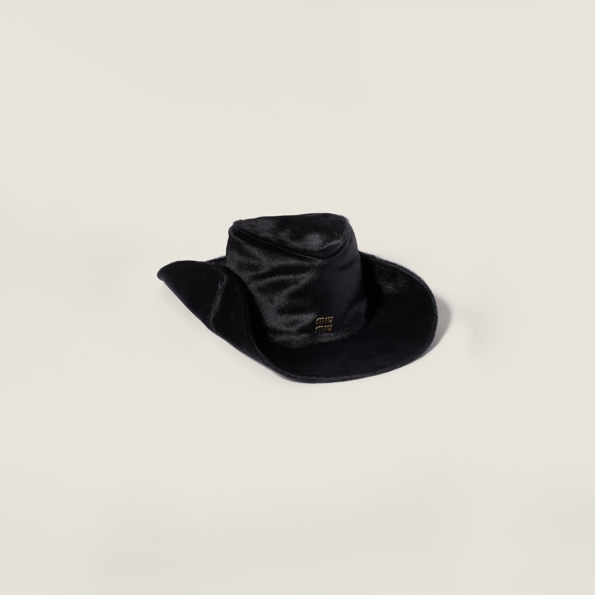 Leather cowboy hat by Miu Miu
