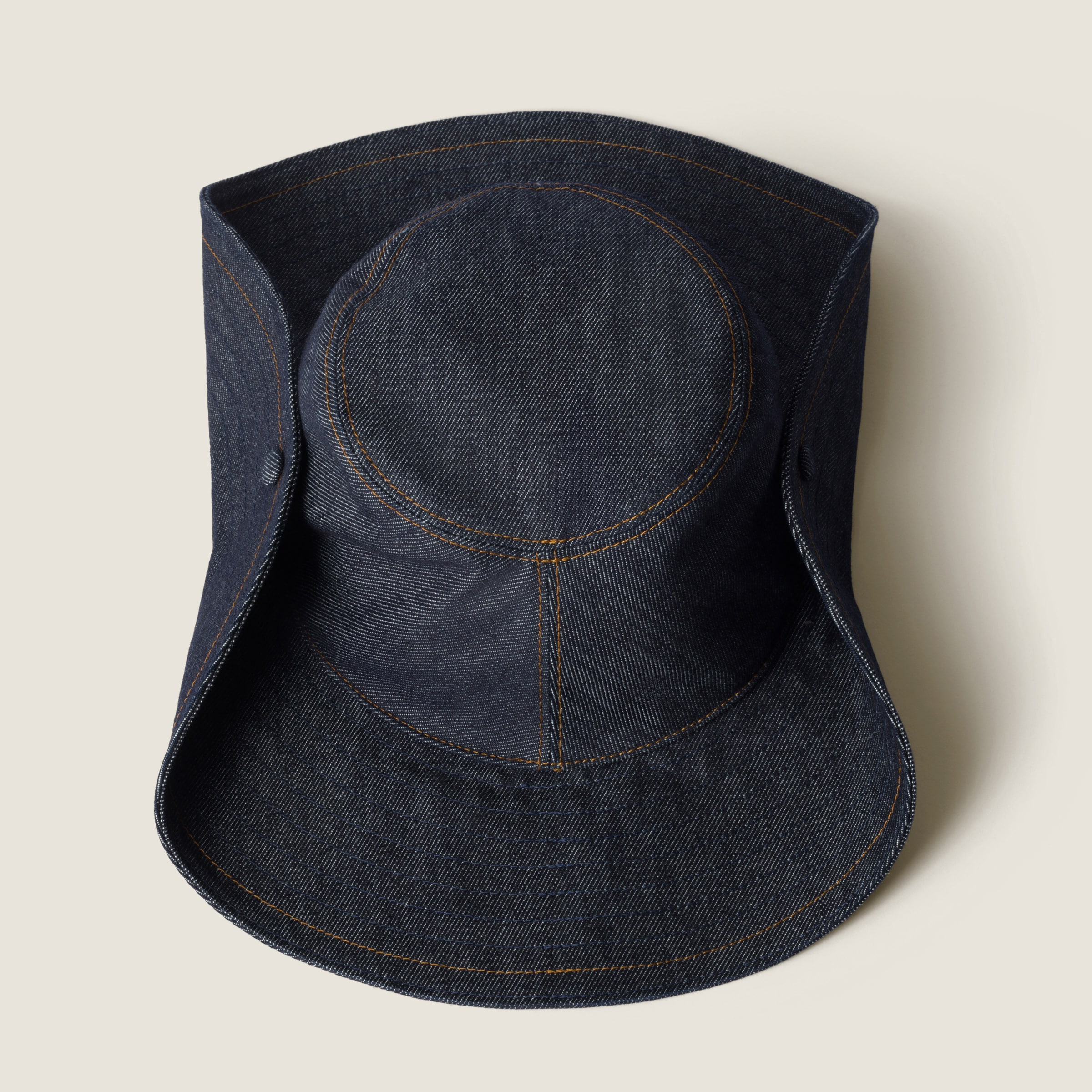 Blue/brandy Denim Cowboy Hat | Miu Miu