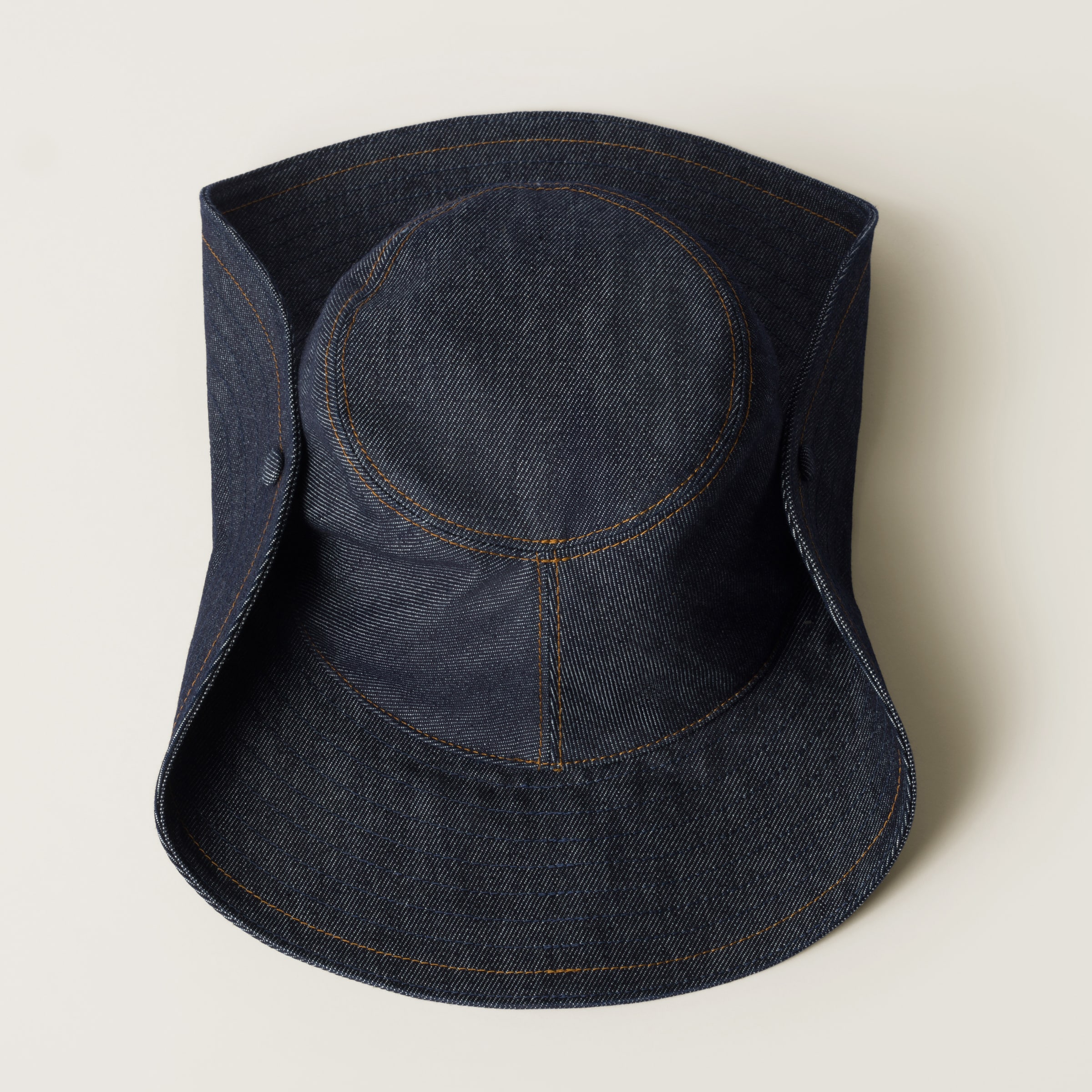 Blue/brandy Denim Cowboy Hat | Miu Miu
