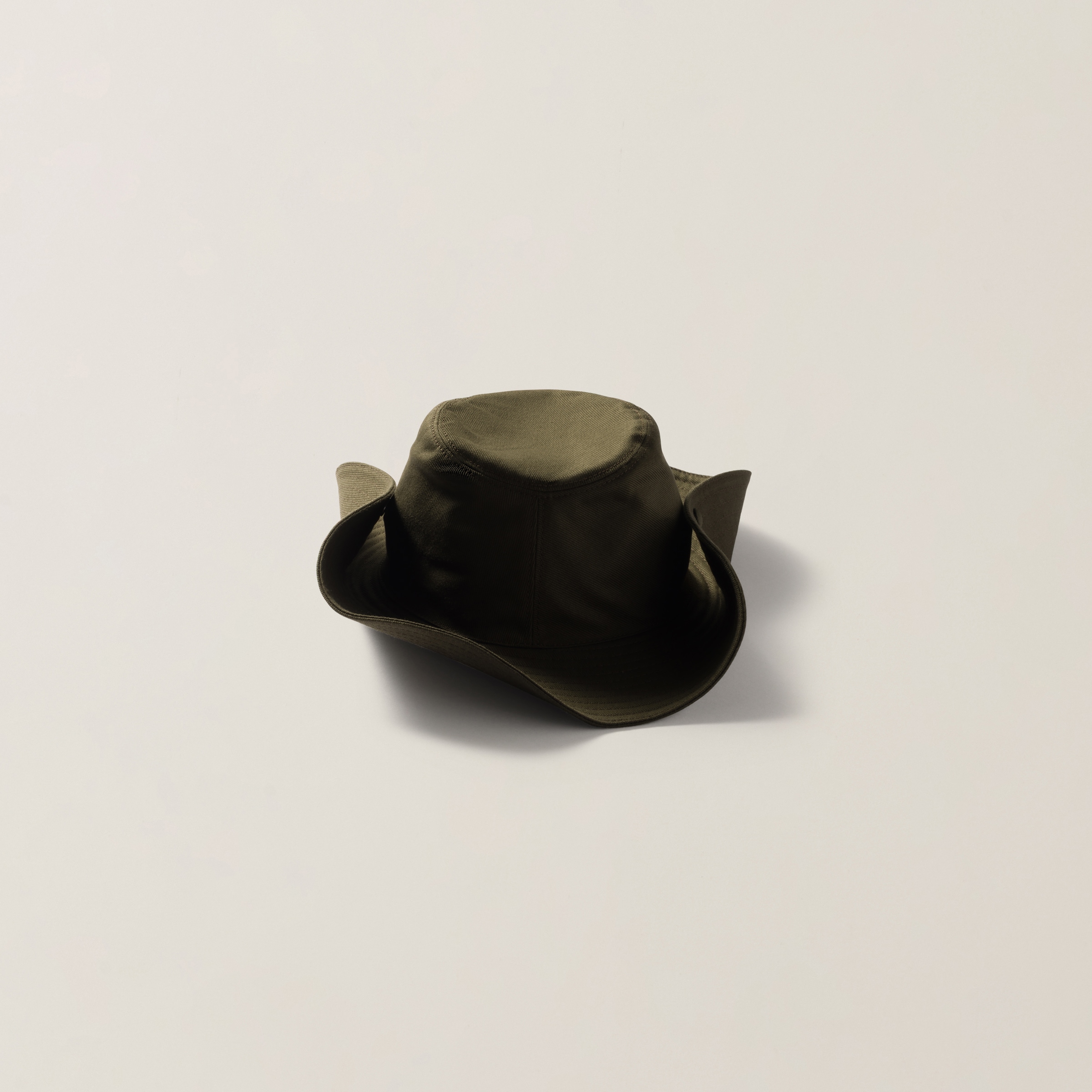 Forest Green/white Drill Cowboy Hat | Miu Miu