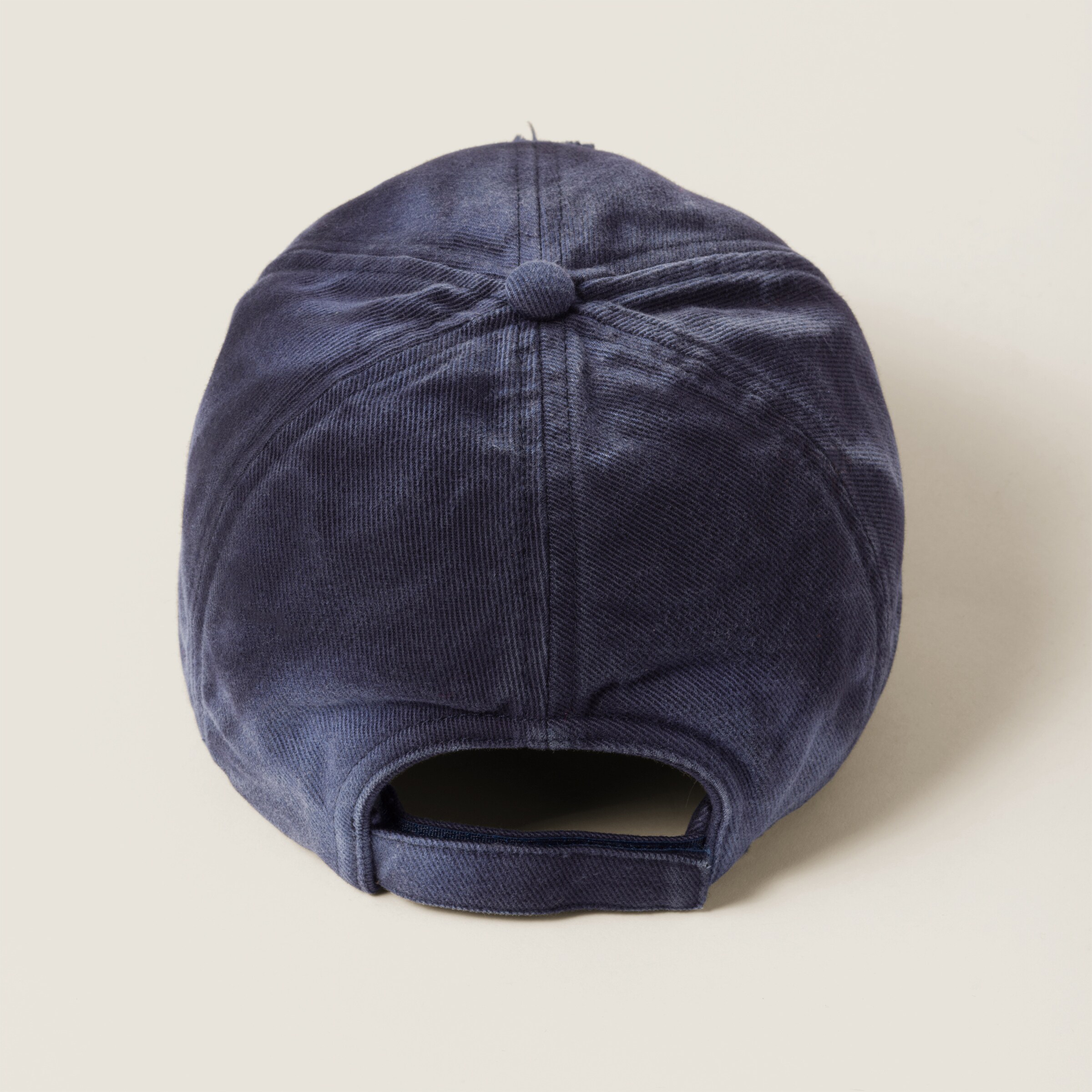 Navy Denim Baseball Cap | Miu Miu