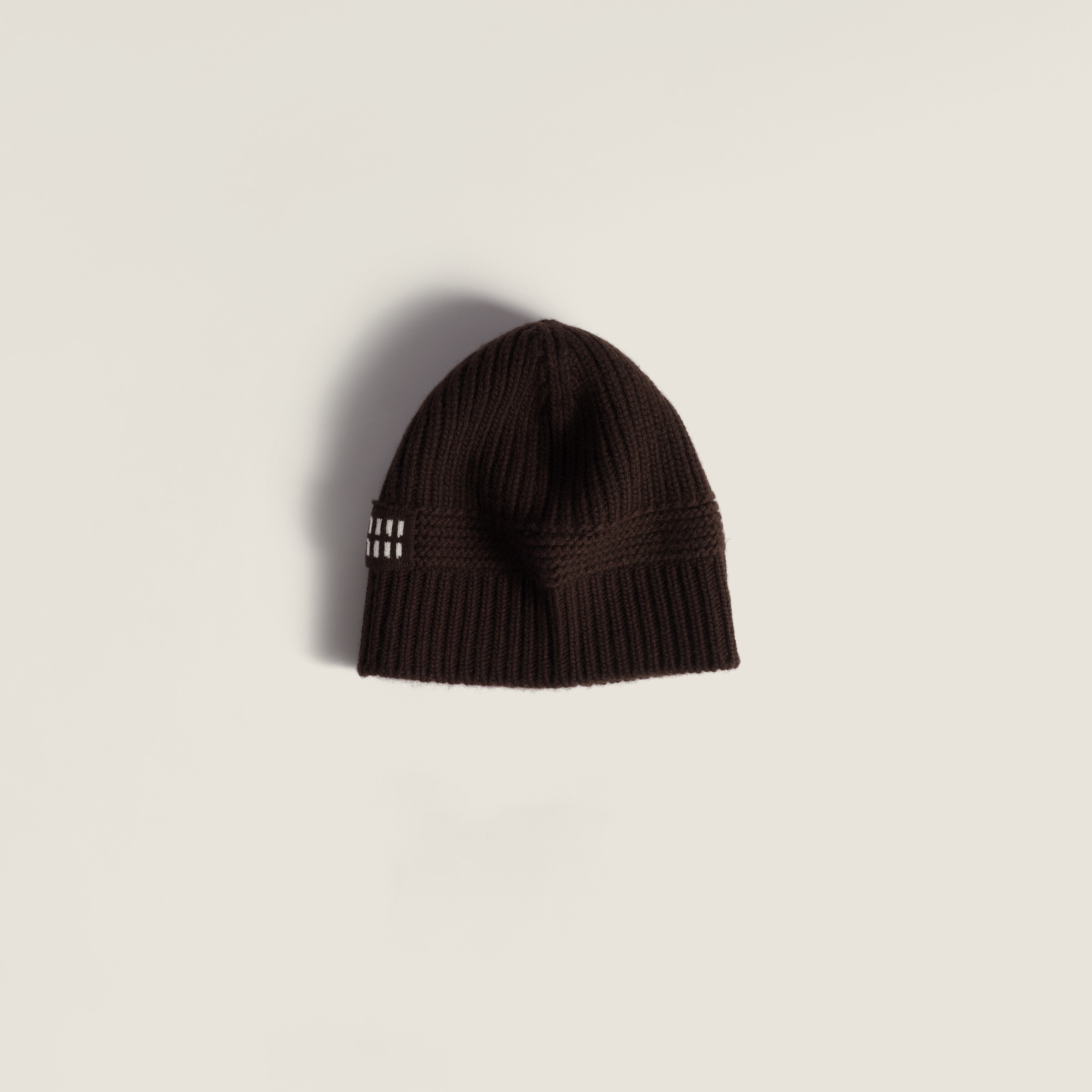 Miu Miu Knit Beanie In Brown