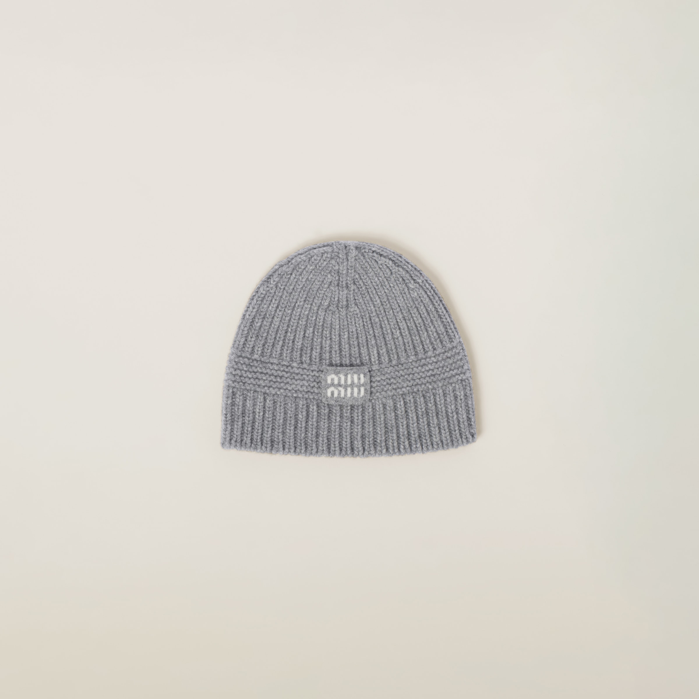 Miu Miu Cashmere Beanie In Grey