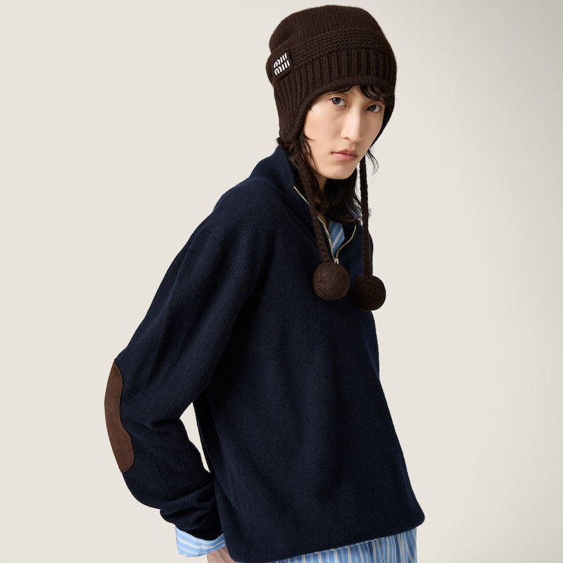 Wool and cashmere hat