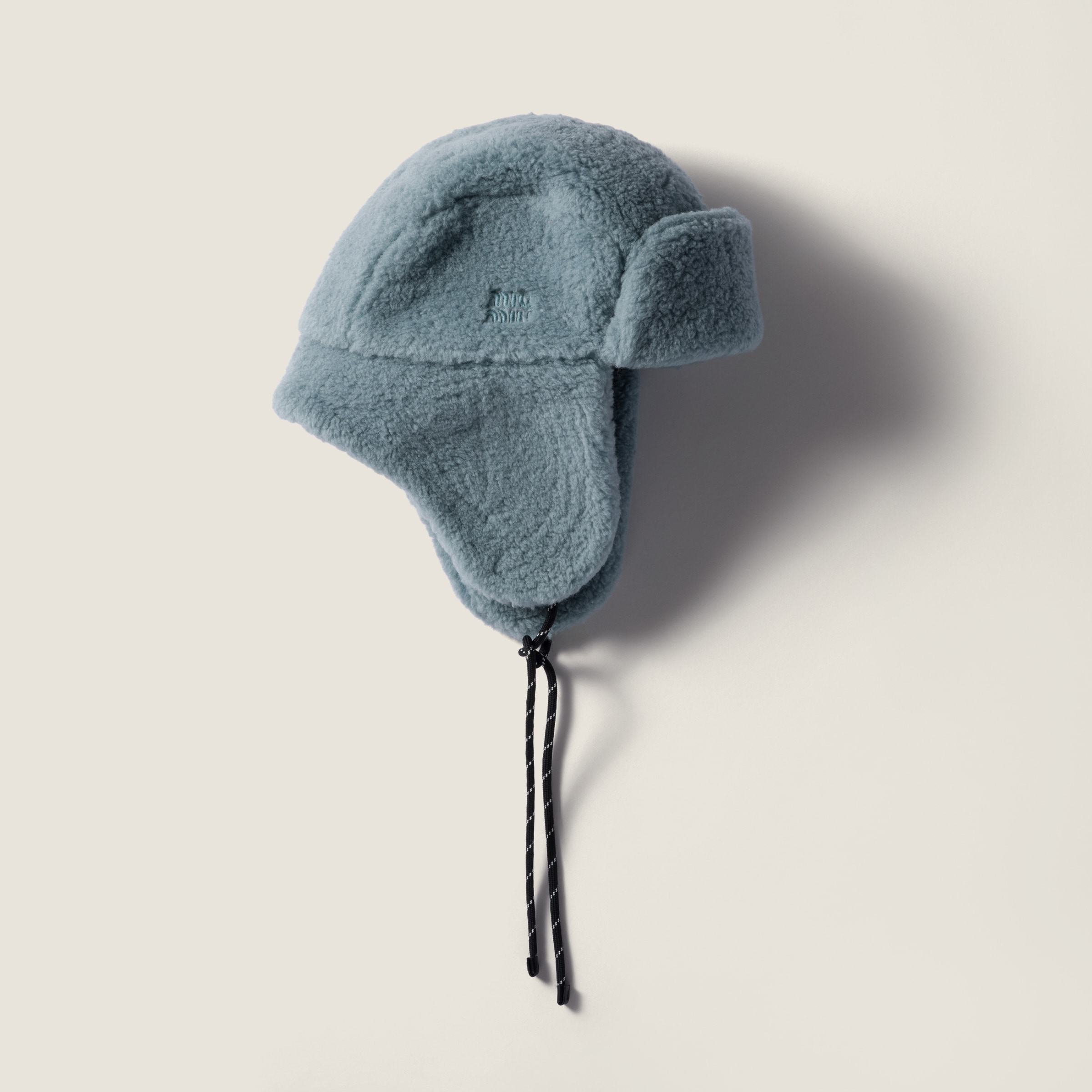 Miu Miu Fleece Trapper Hat In Blue