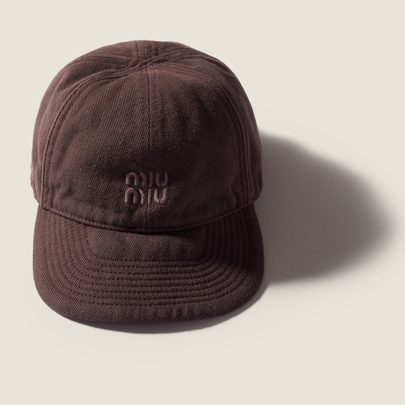 Denim baseball cap
