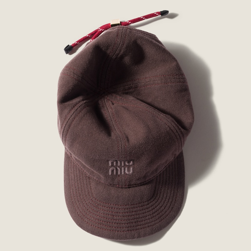 Denim baseball cap