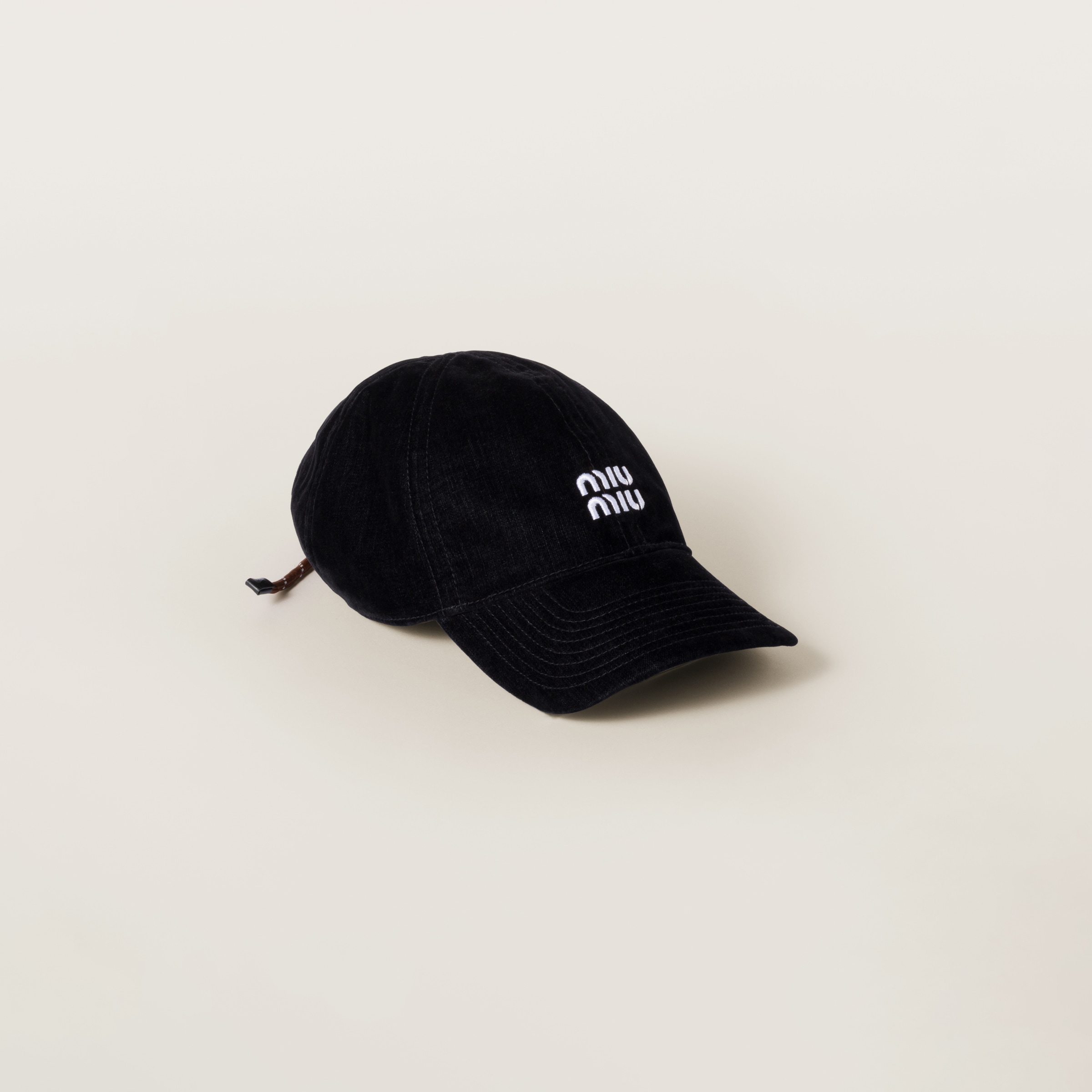 Miu Miu Velvet Baseball Cap In Multi