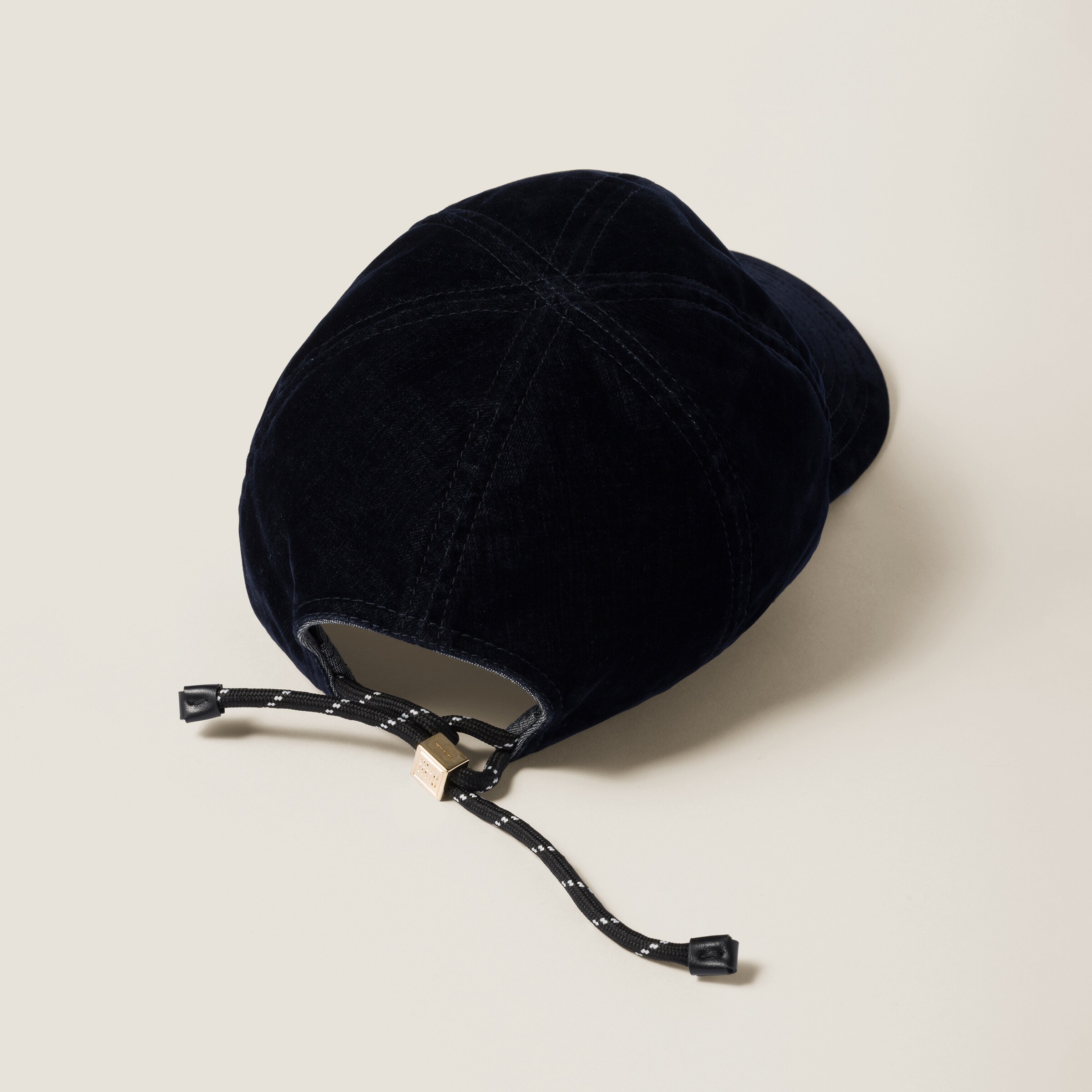 Blue/black Velvet Baseball Cap | Miu Miu Blue/black Velvet Baseball Cap | Miu Miu