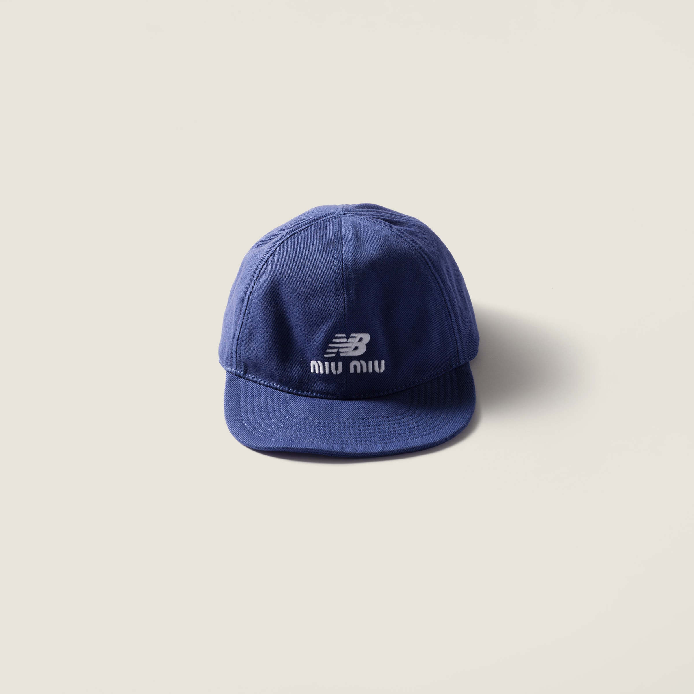MIU MIU 美品 デニム ベースボールキャップ Navy Denim Baseball Cap | Miu Miu