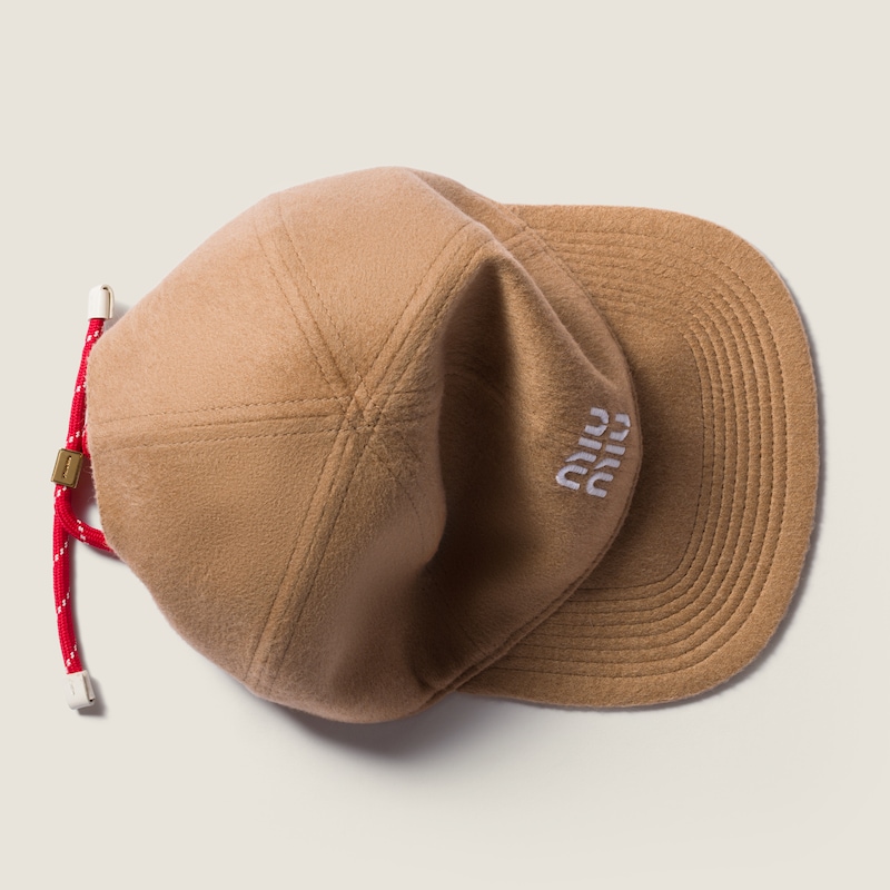 Camel-hair baseball cap