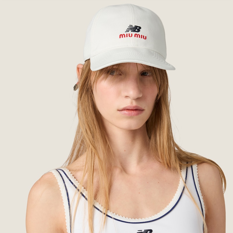 Denim baseball cap