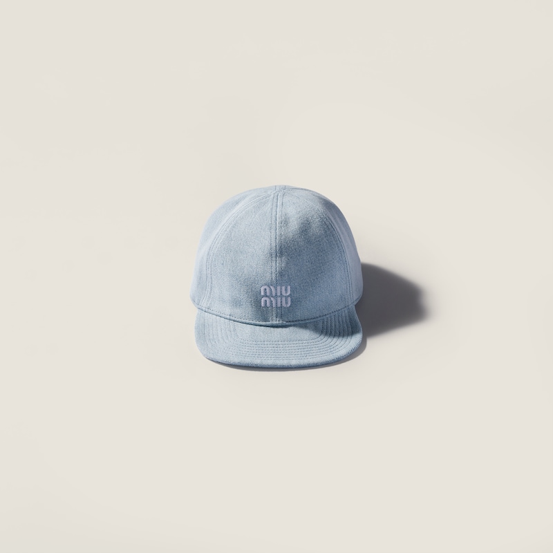 Denim baseball cap