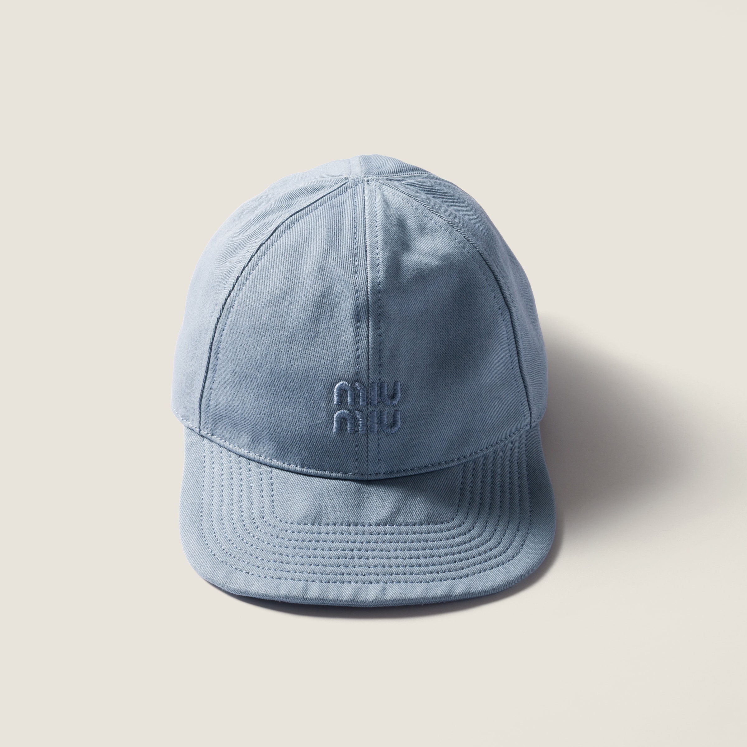 miuベースボールキャップ M ライトブルー 中古・古着通販】MIU MIU (ミュウミュウ) ドリル ベースボール