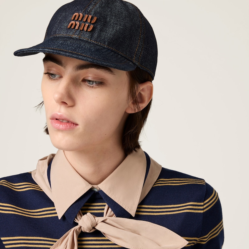 Casquette de baseball en denim