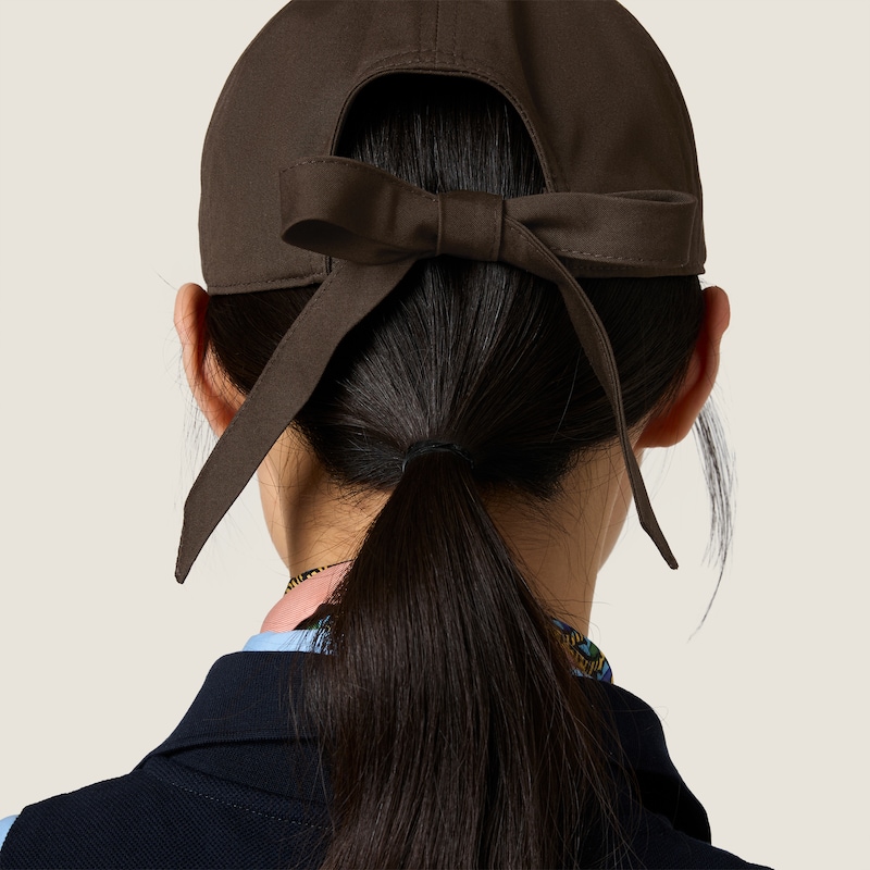 Poplin baseball cap