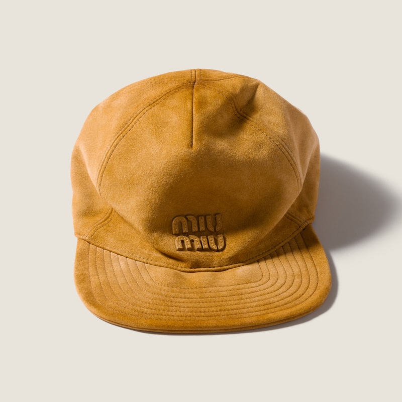 Suede baseball cap