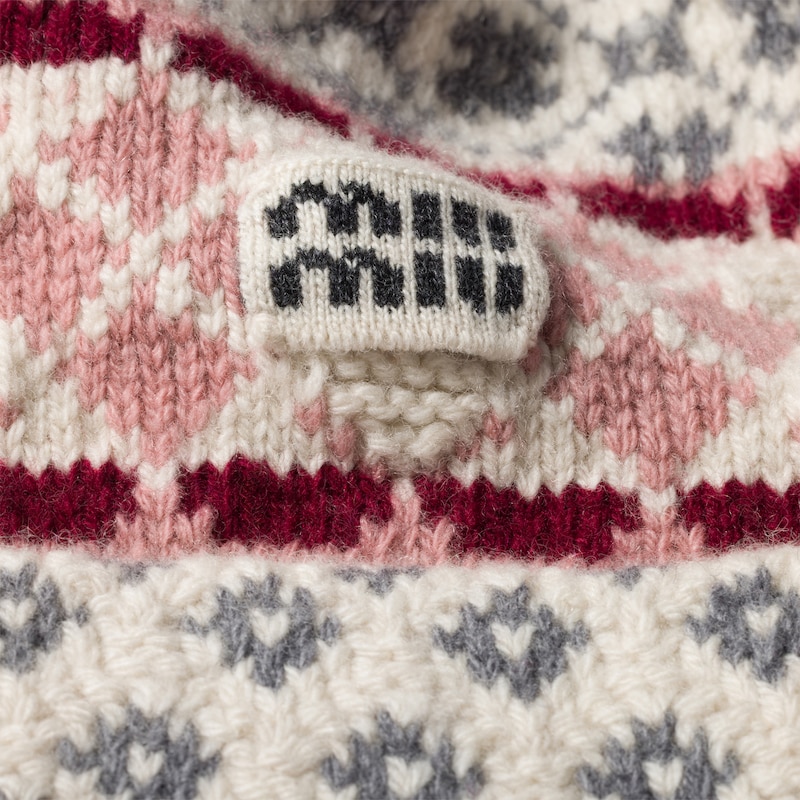 Wool and cashmere visor hat