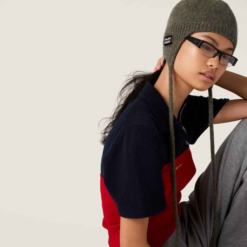 Wool and cashmere hat