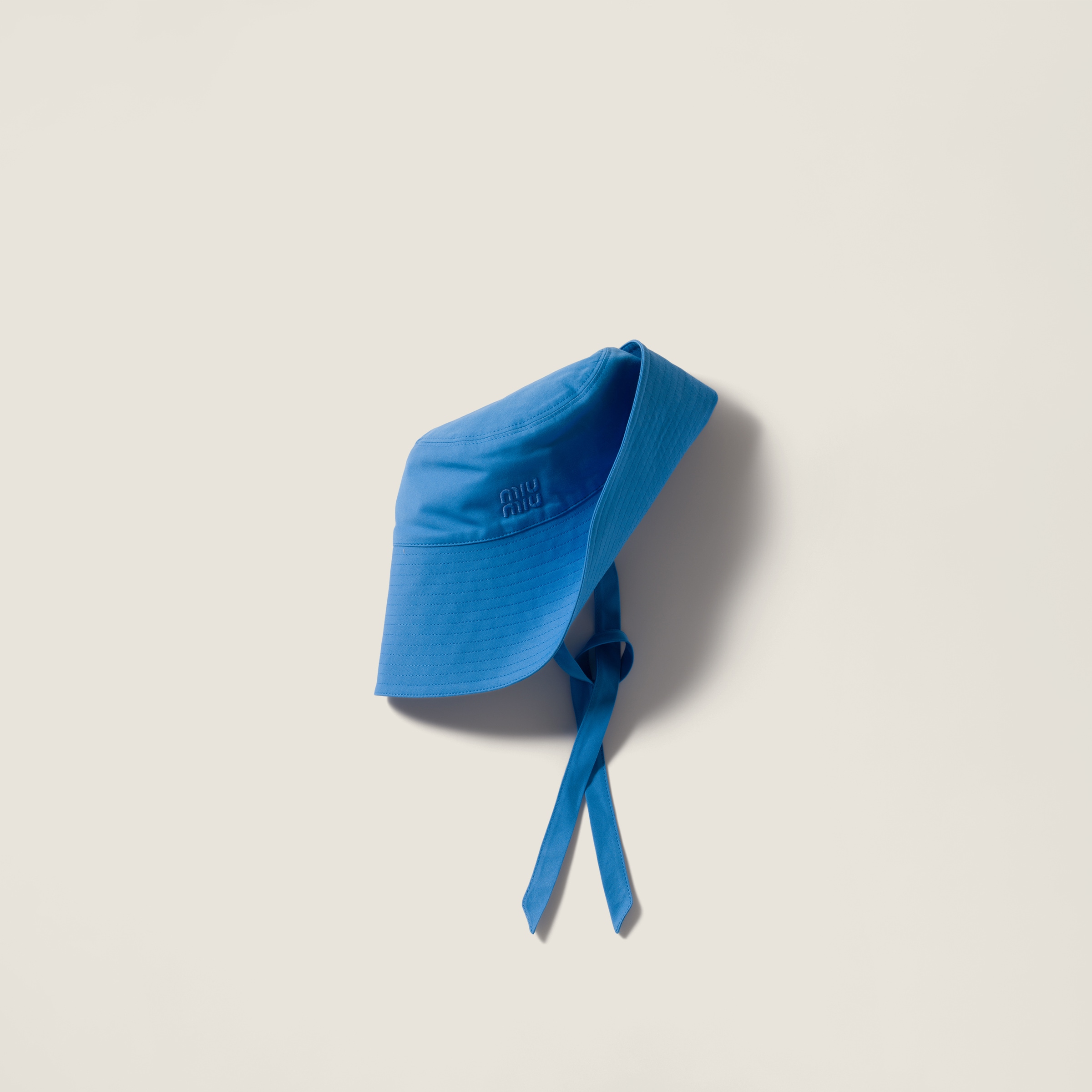 Wide-brimmed poplin bucket hat from Miu Miu - $625