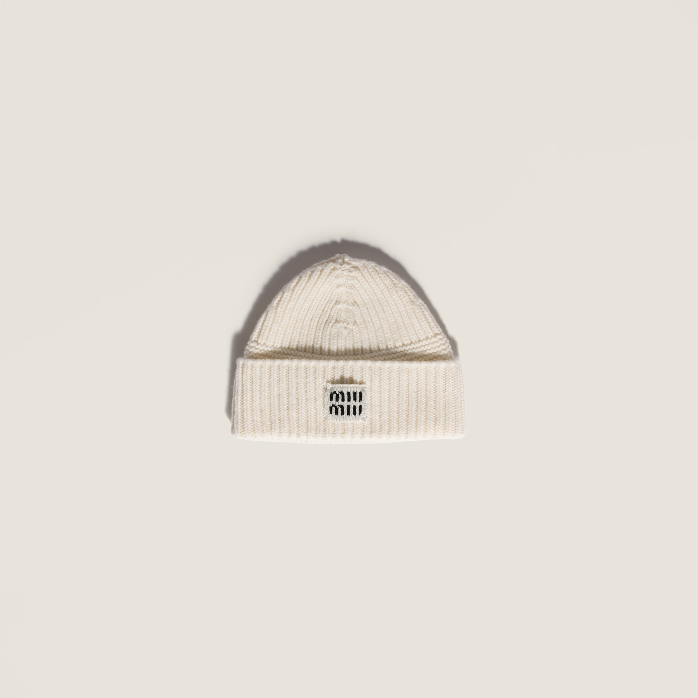 Wool and cashmere beanie by Miu Miu