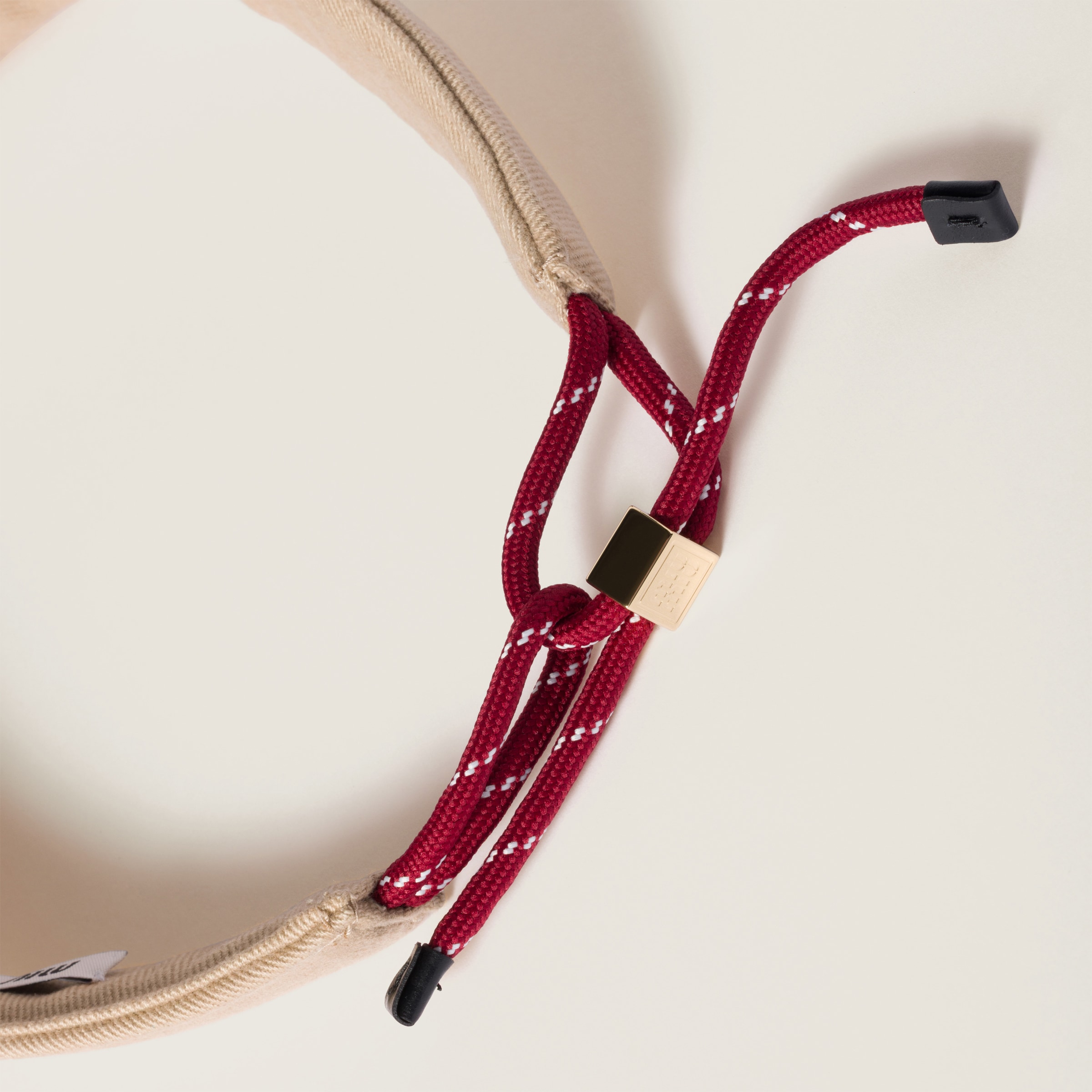 Miu Miu Denim Visor In Brown