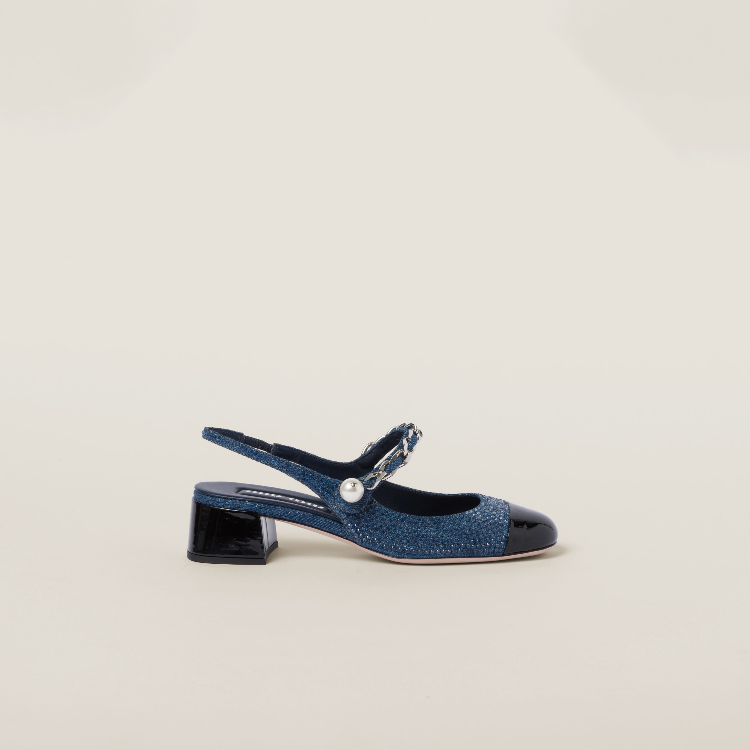 Chanel velvet slingback store