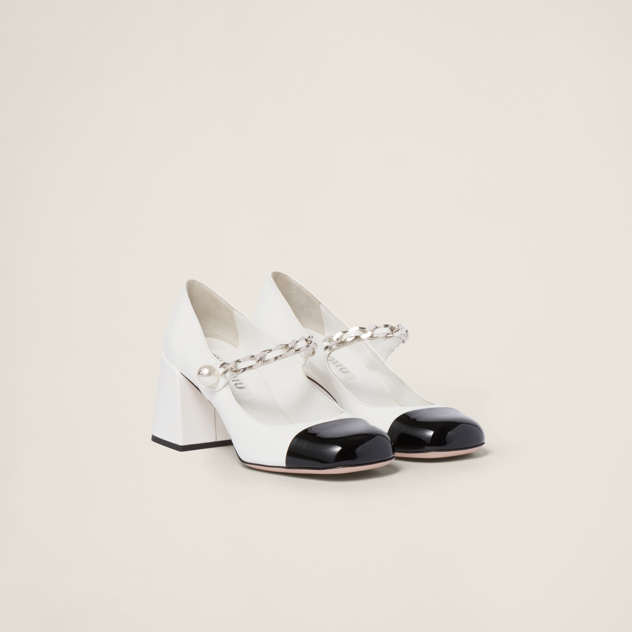 Miu miu patent leather mary jane pumps best sale