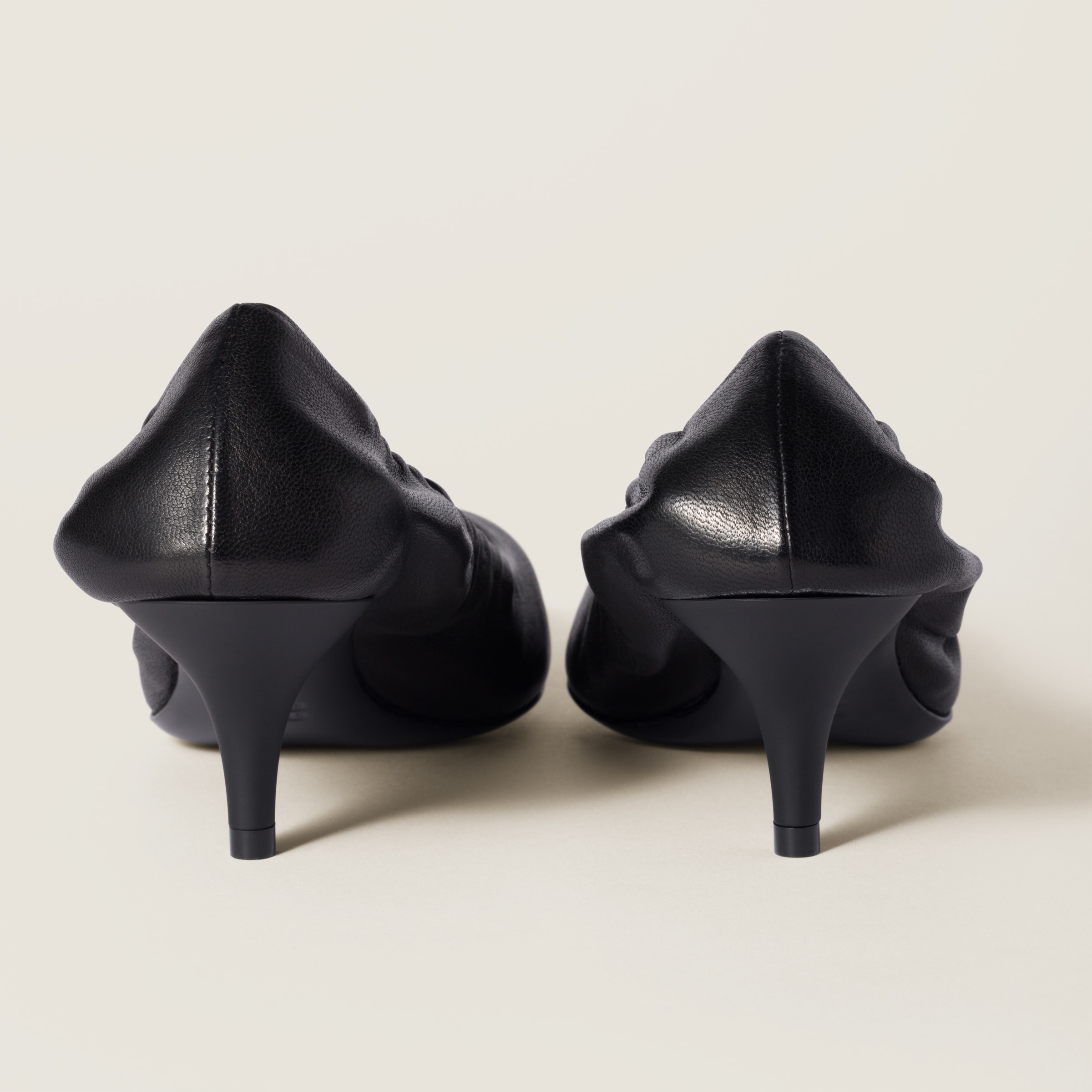 【関税&送料込】Miu Miu Black Leather Nappa Leather Pumps Miu Miu Black Leather Nappa Leather Pumps | italist, ALWAYS
