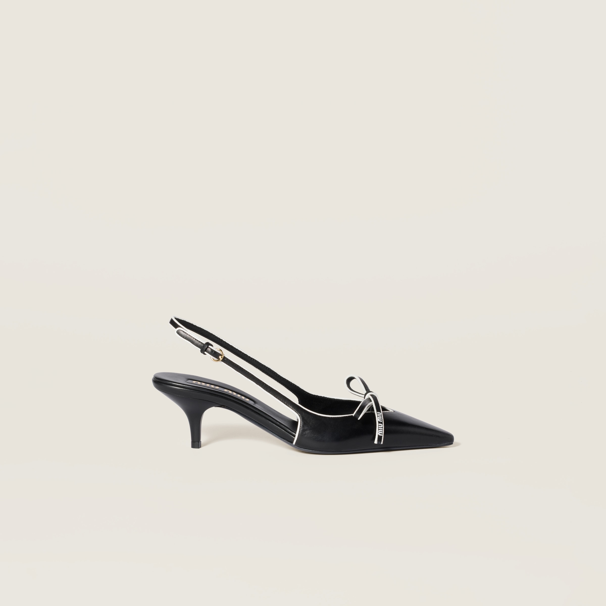 Miu Miu Nappa Leather Slingback Pumps