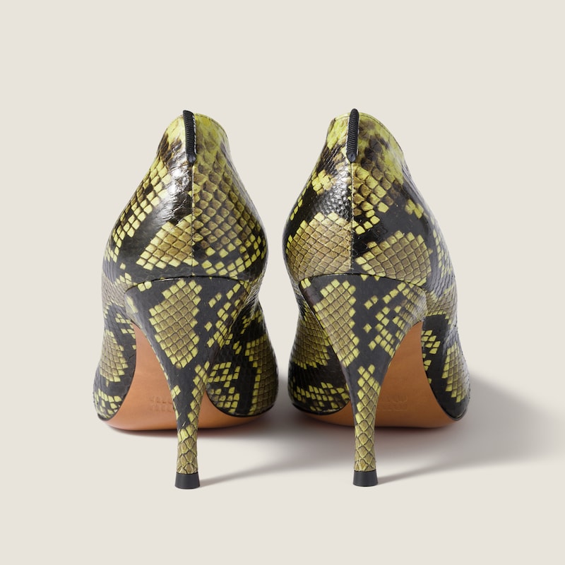 Python-print Ayers leather pumps