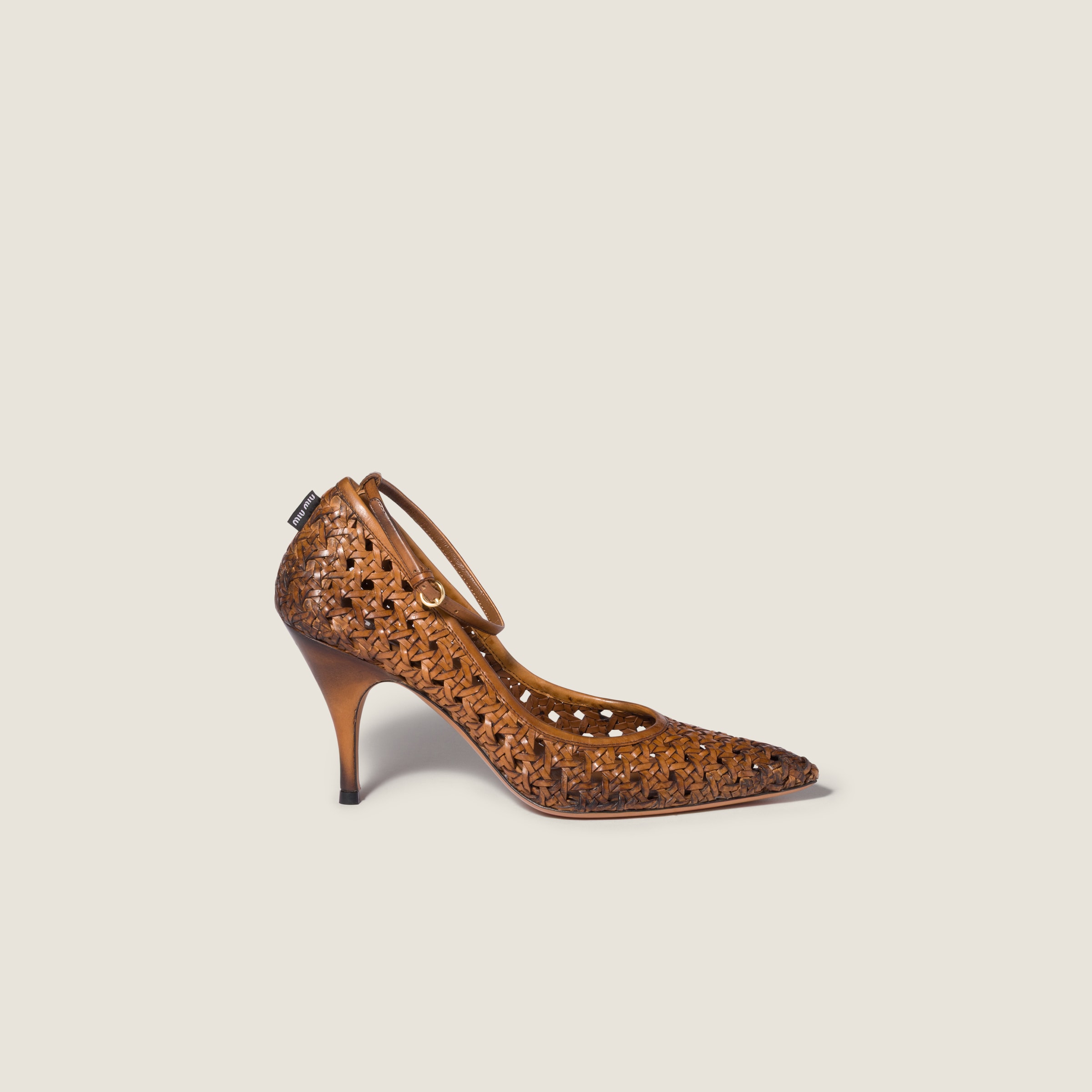 Miu Miu Woven leather pumps