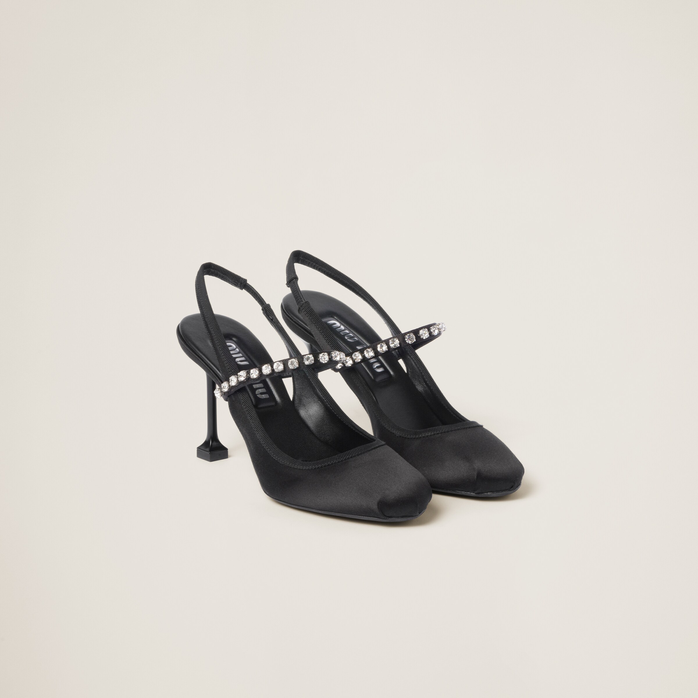 Miu miu black best sale heels