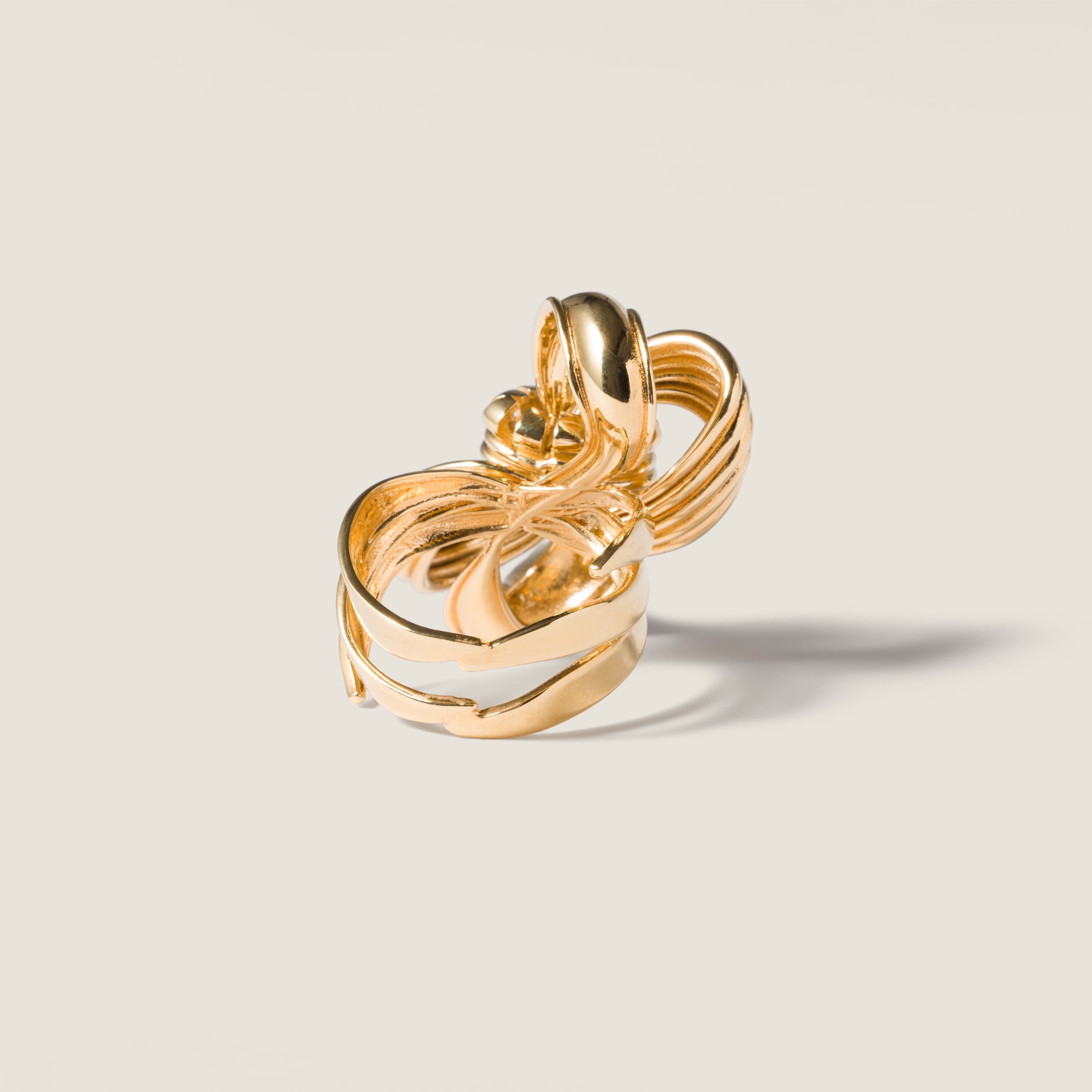 Gold Metal Ring | Miu Miu
