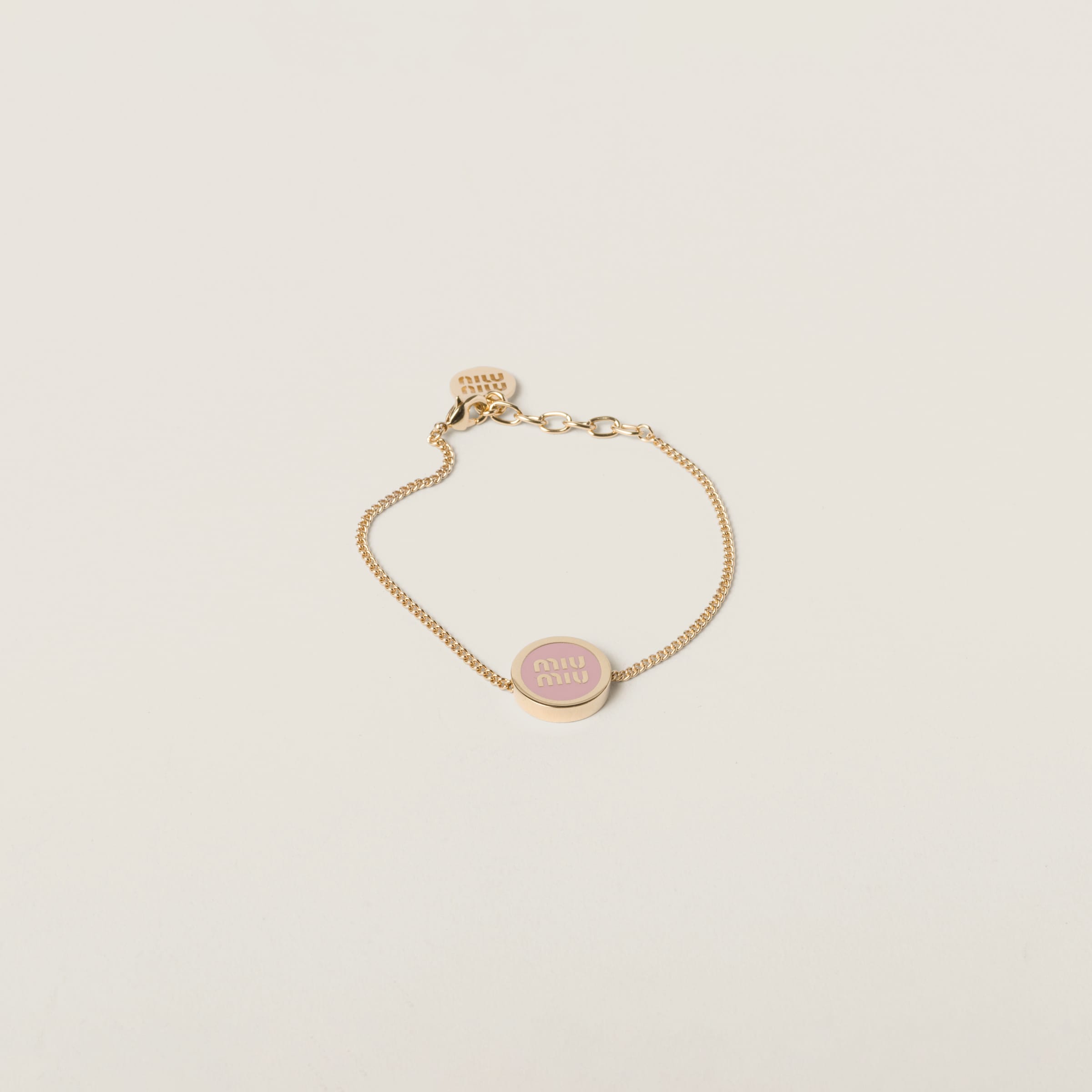 オーキッドピンク エナメルメタル ブレスレット | Miu Miu