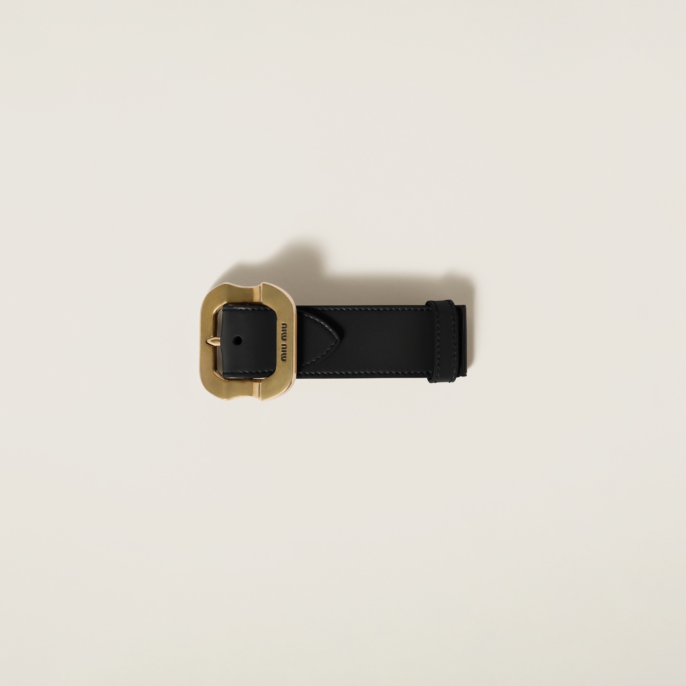 【上質なレザー】MIUMIU レザーブレスレット miumiu レザーブレスレット