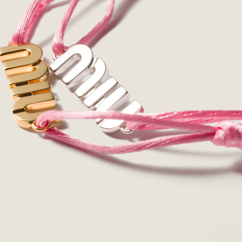 Cord and metal bracelets