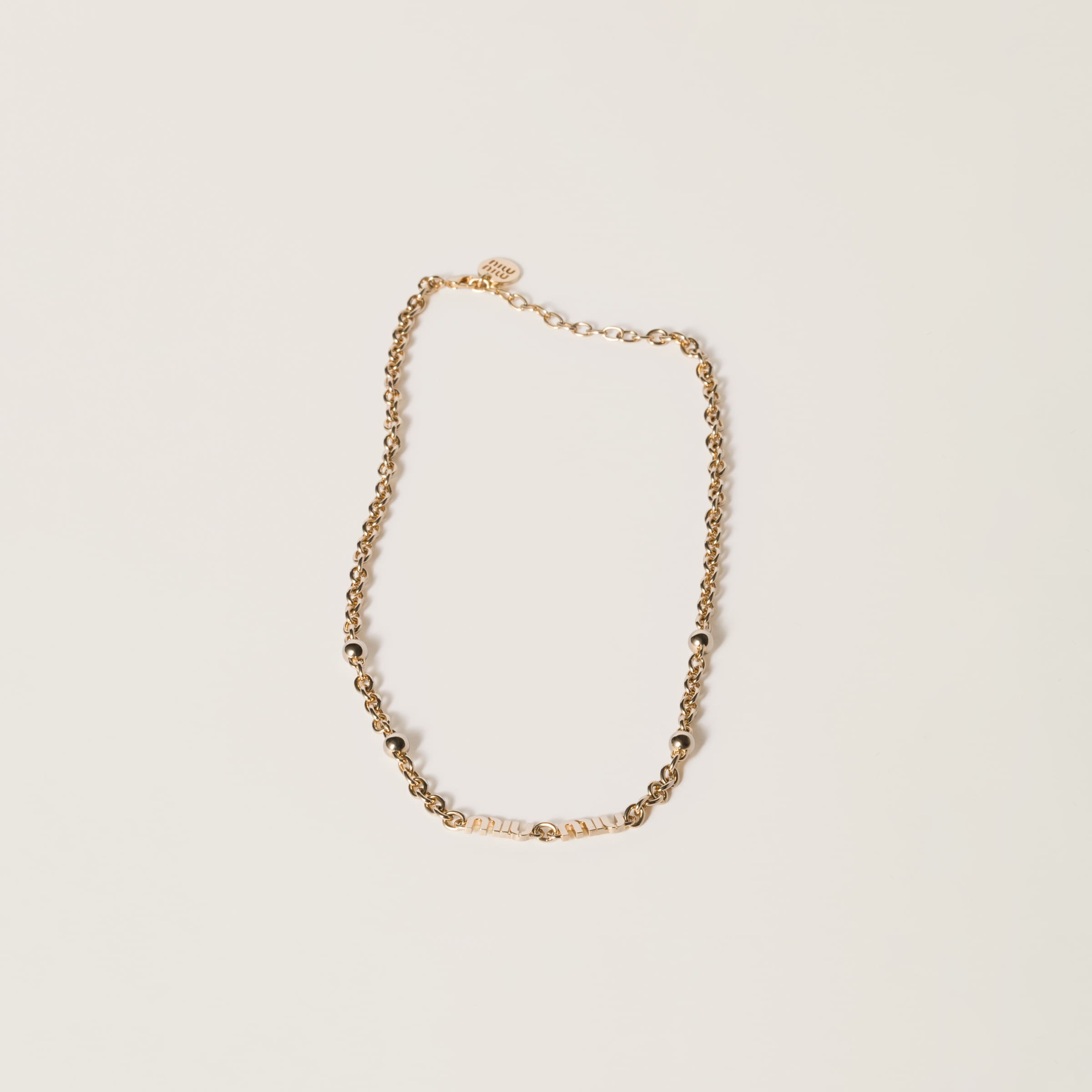 Black Metal Necklace | Miu Miu