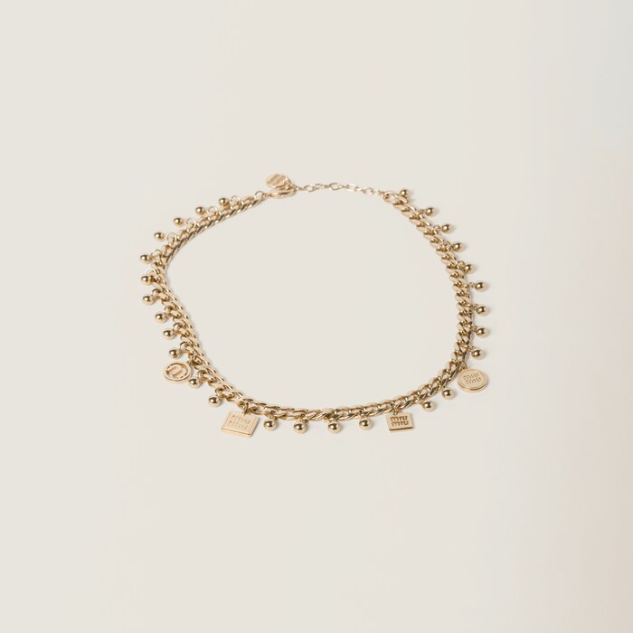 Miu miu pearl necklace discount