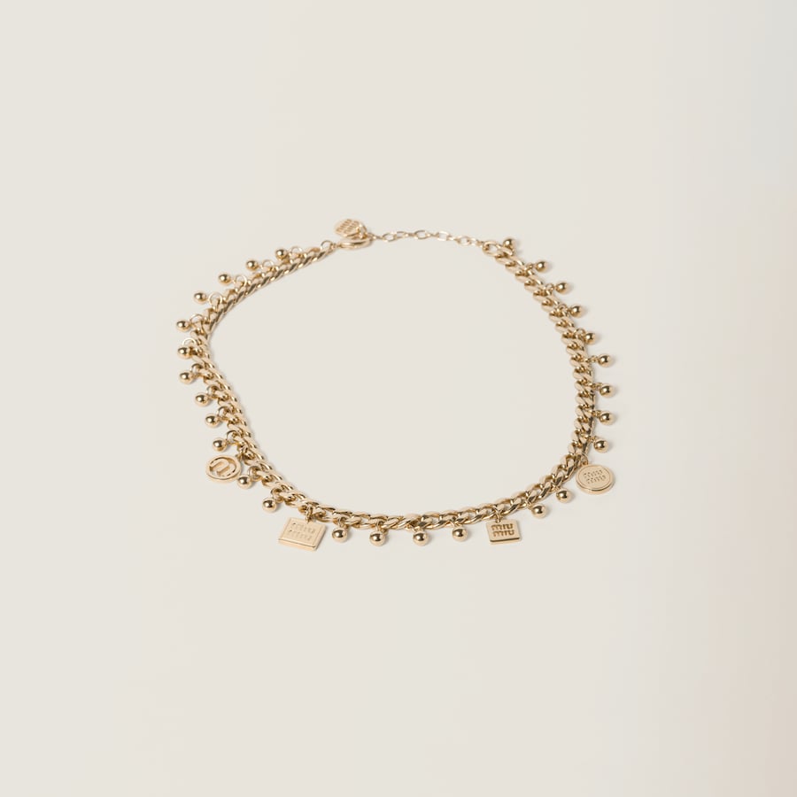 Miu miu pearl necklace online